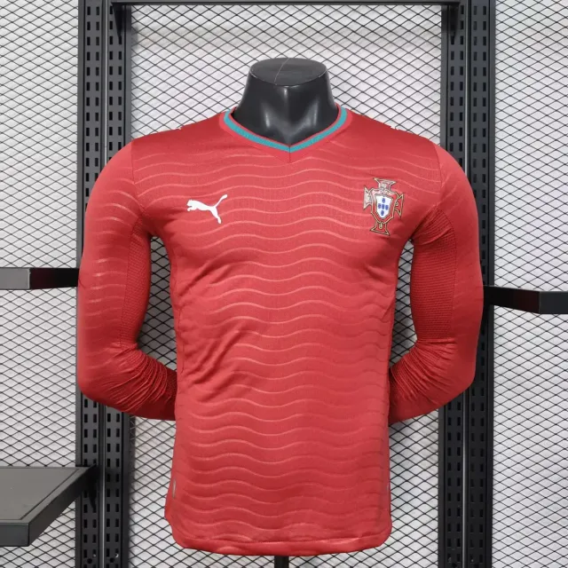 Portogallo Prima Maglia 2026 ML Rossa - Maglia Player