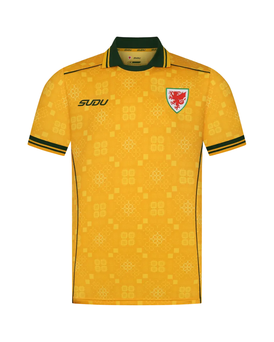 Wales SUDU 2026-27 maglia away adulto gialla