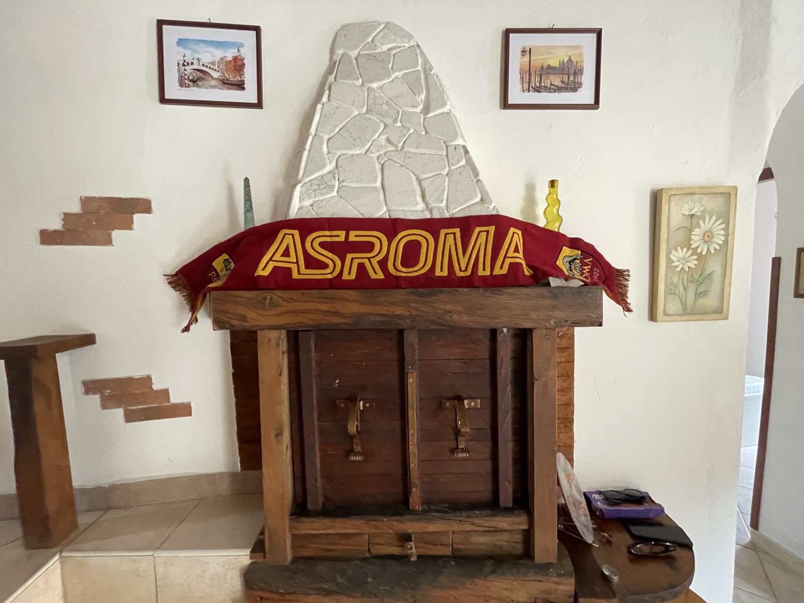 AS Roma Sciarpa gialla tifoso gadget ufficiale