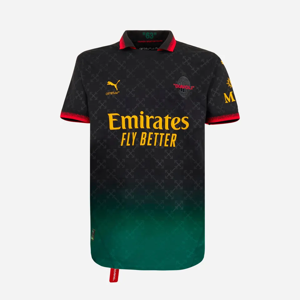 AC Milan Magliette Milan Black Authentic Jersey maglia nera 2024/25