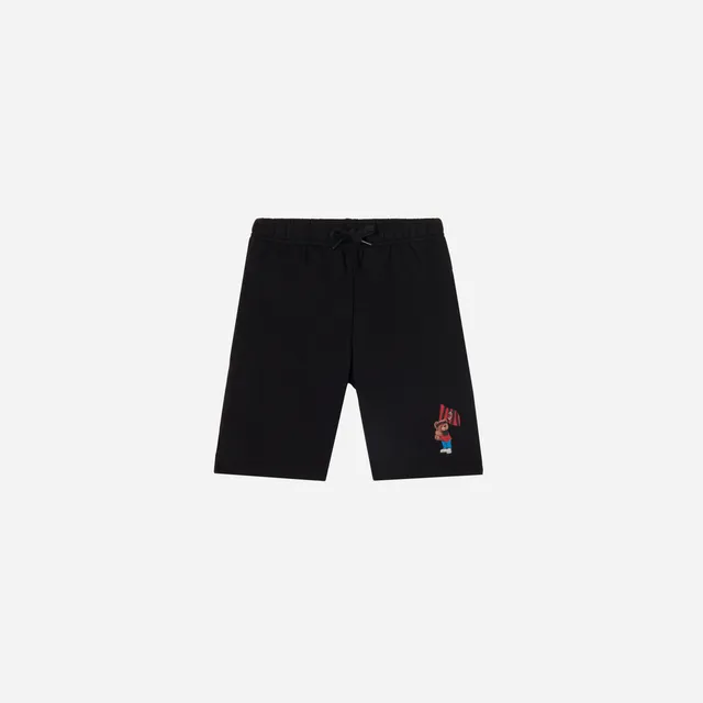 AC Milan Teddy Collection shorts bambino neri con grafica