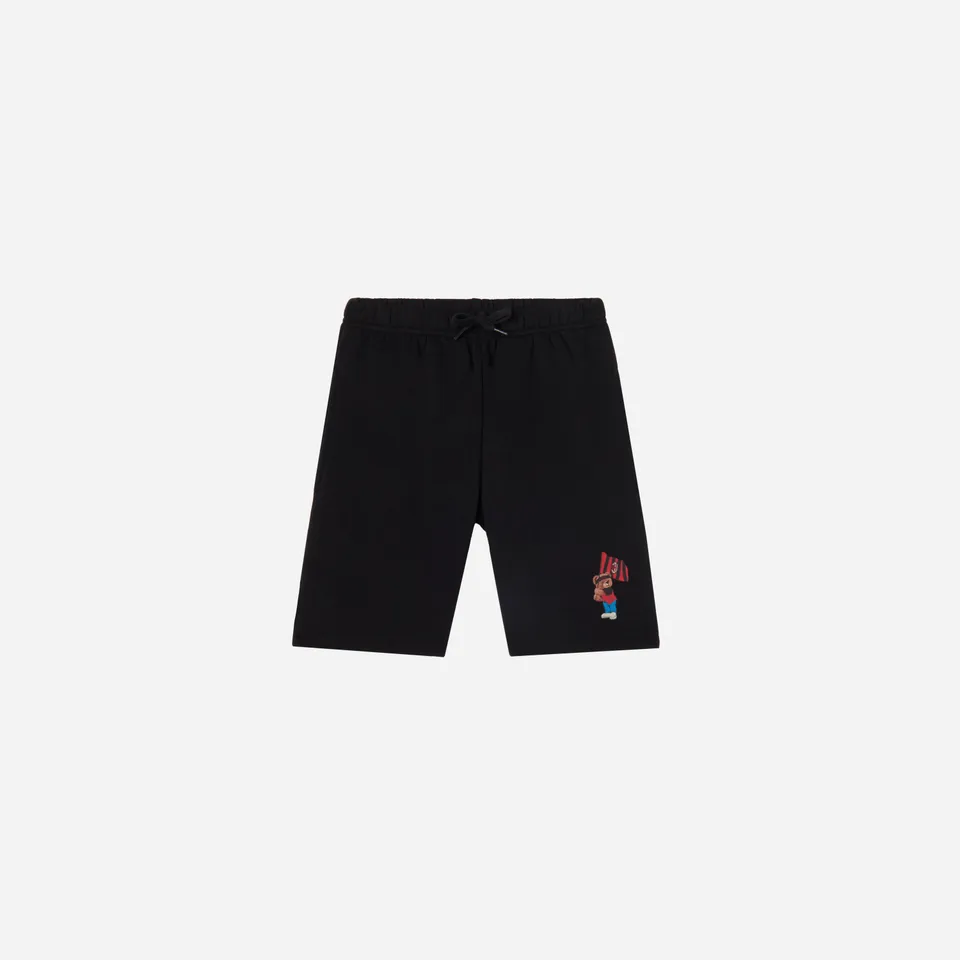 AC Milan Teddy Collection shorts bambino neri con grafica