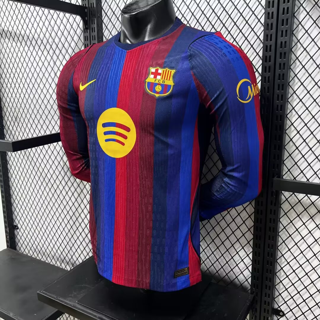 Tifoso Store Barcellona 2026/27 prima maglia giocatore manica lunga