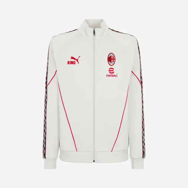 AC Milan King Collection giacca uomo bianca con zip