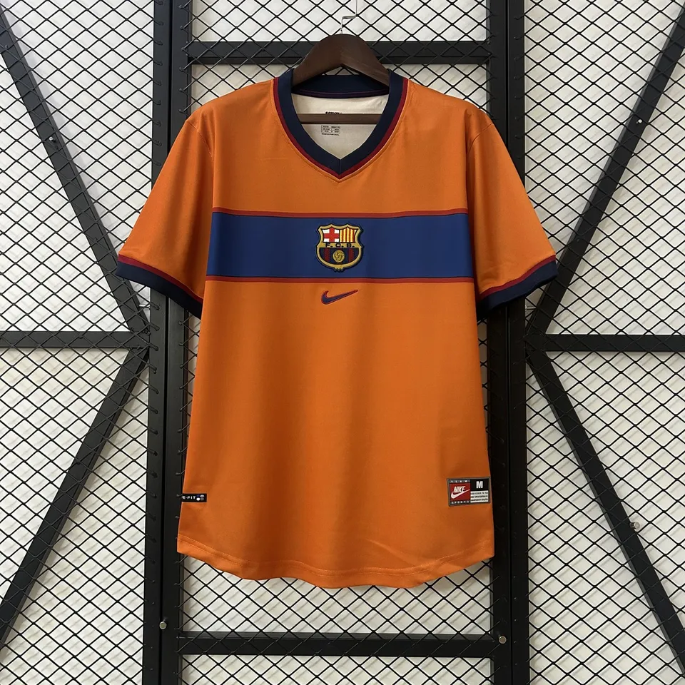 Barcellona Third 1998/99 Maglia Retro Arancione
