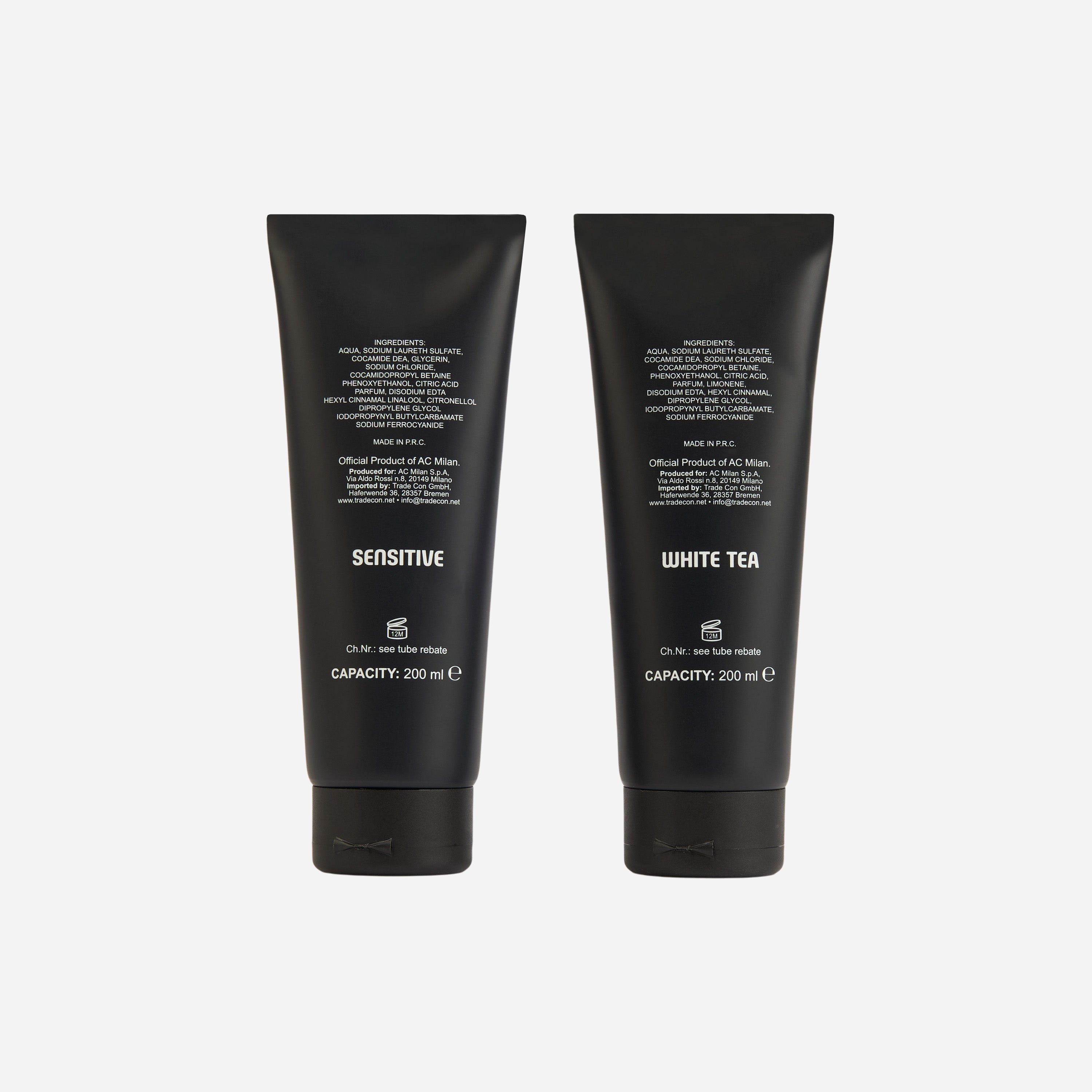 AC Milan Borsa e Zaini beauty case nero + set doccia 2x200 ml