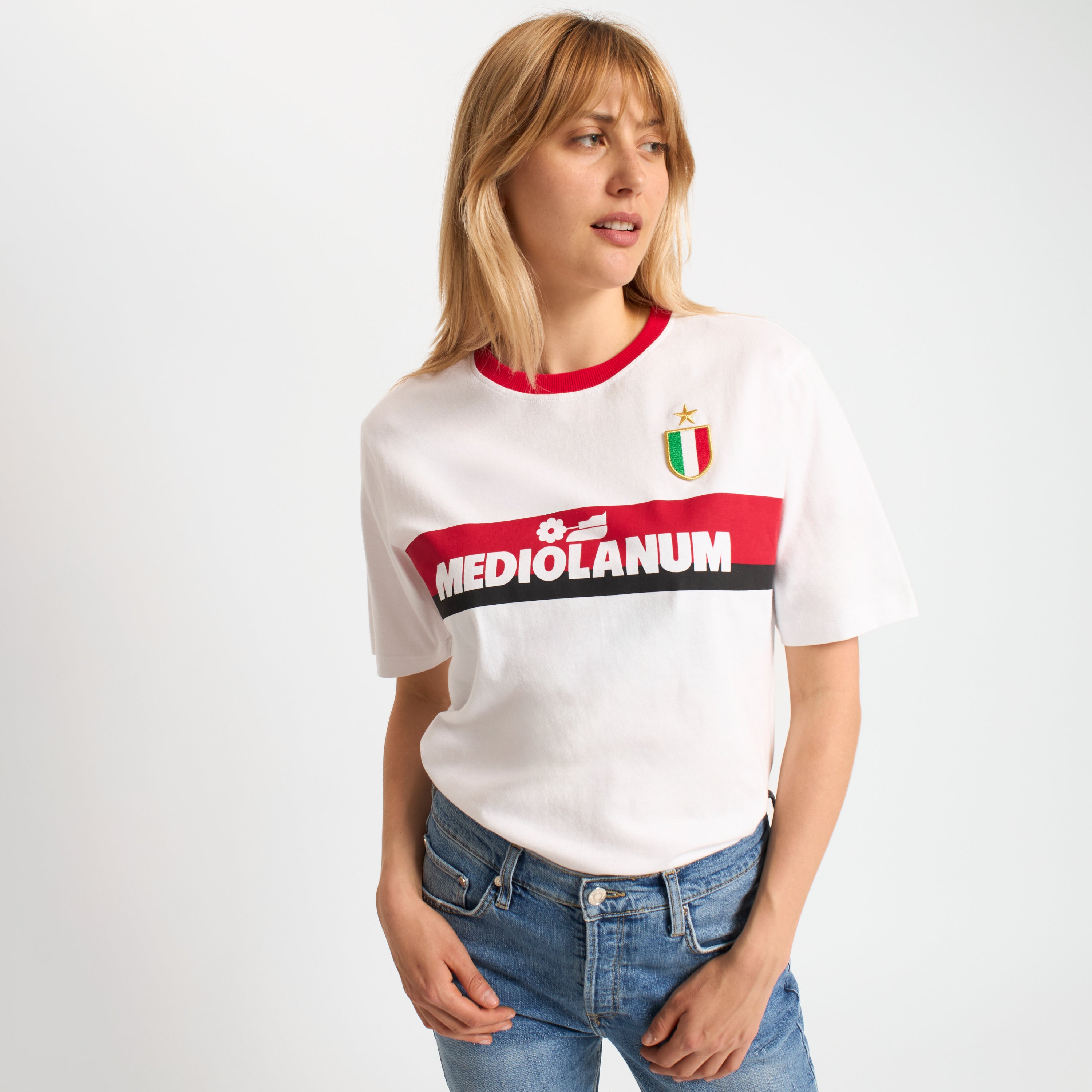 AC Milan Training 1988/89 Maglia L Cotone Retro