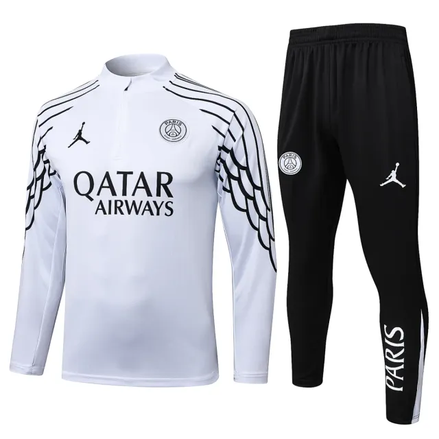 Tifoso Store PSG 2025/26 tuta Jordan bianca mezza zip S-XXL