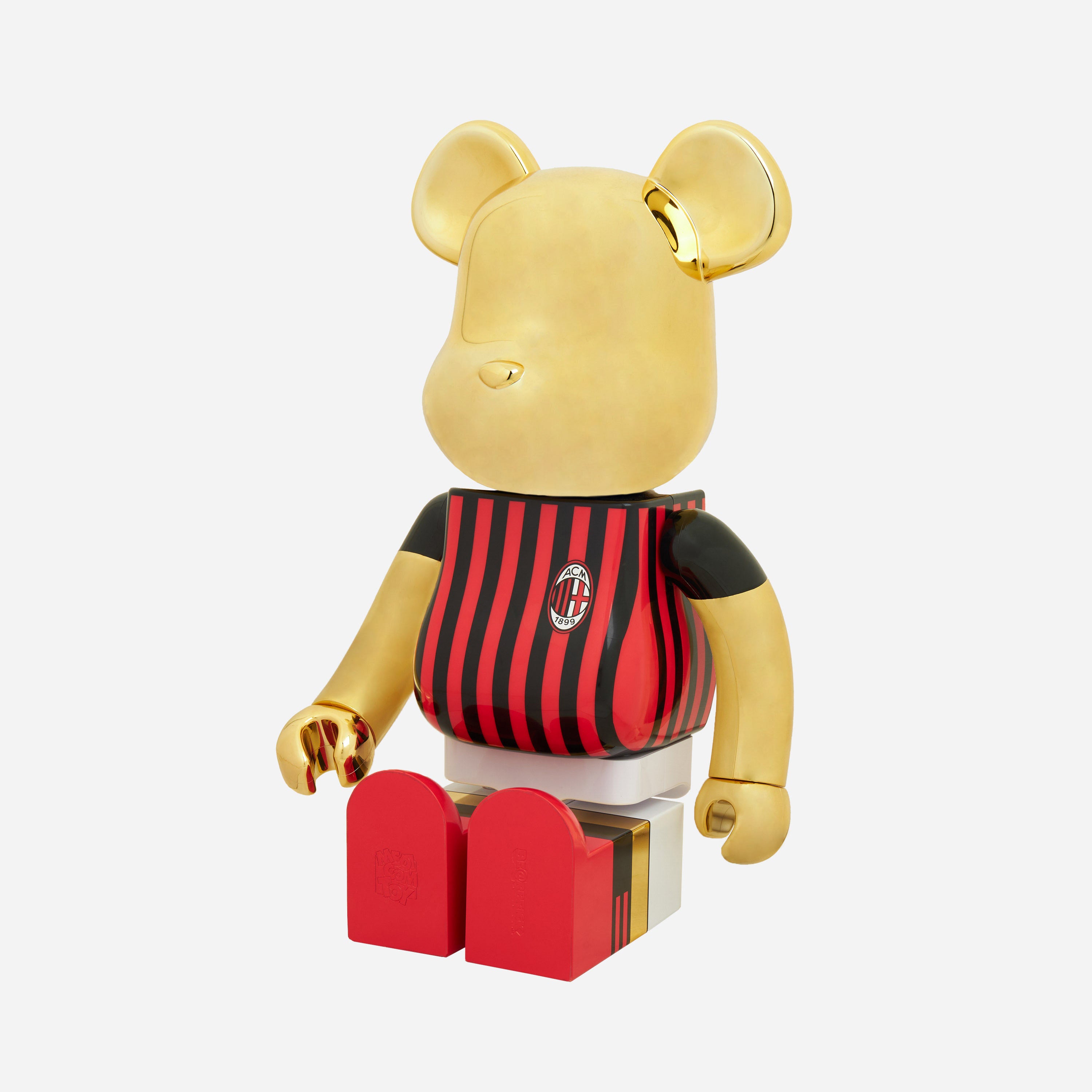 Be@rbrick AC Milan 1000% statuetta oro 70 cm maglia rossonera