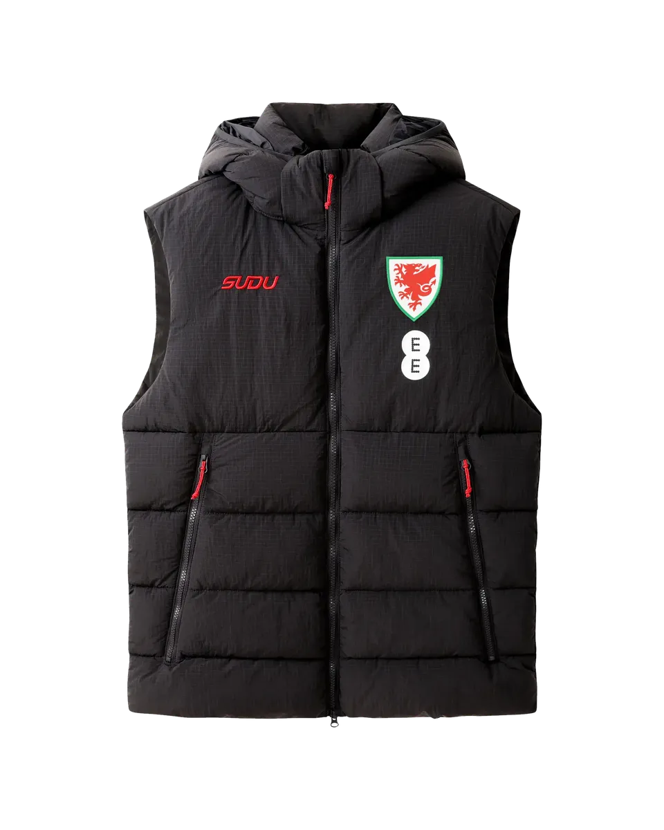 Wales Travel SUDU 2026-28 Staff gilet imbottito nero