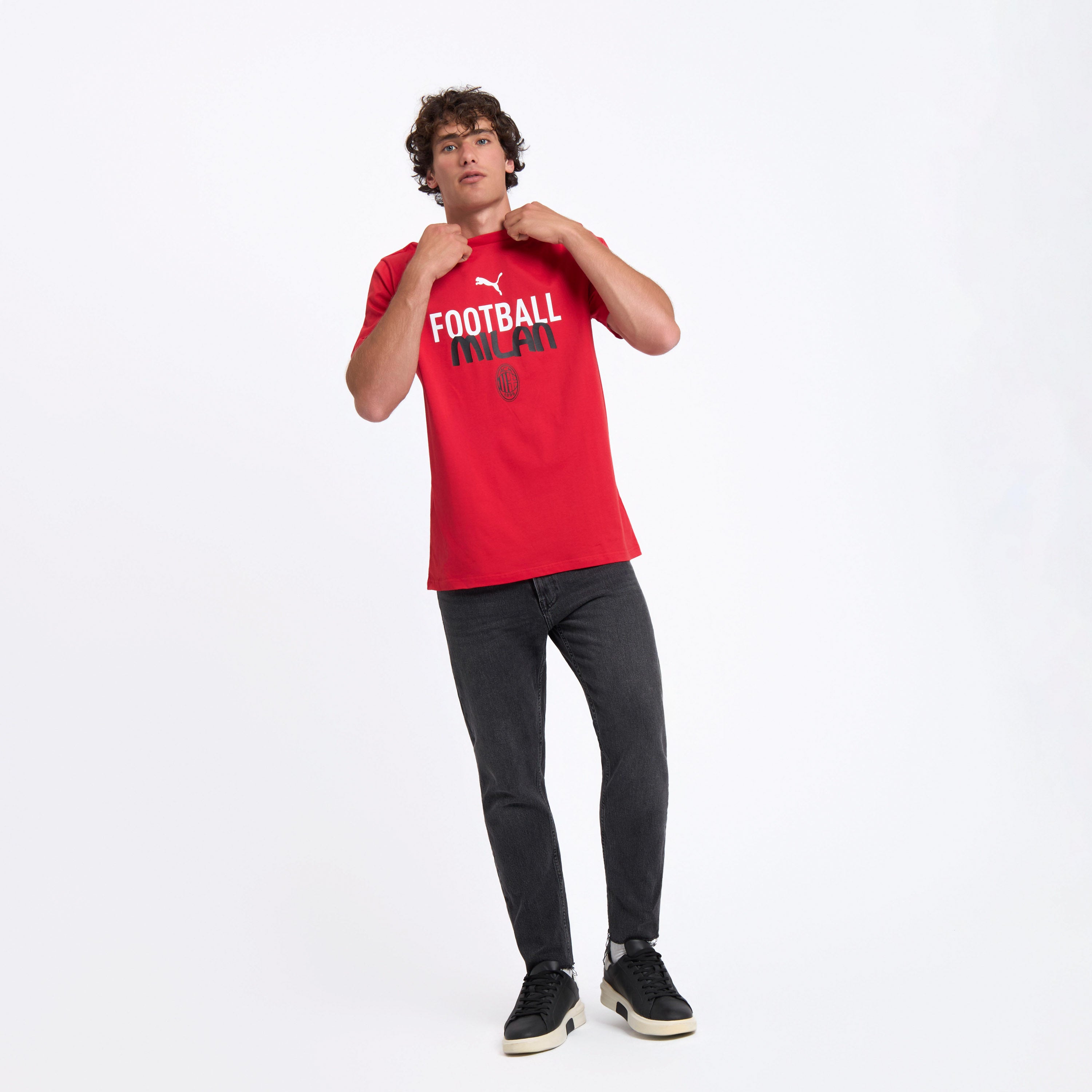 AC Milan Culture Collection maglietta rossa uomo cotone
