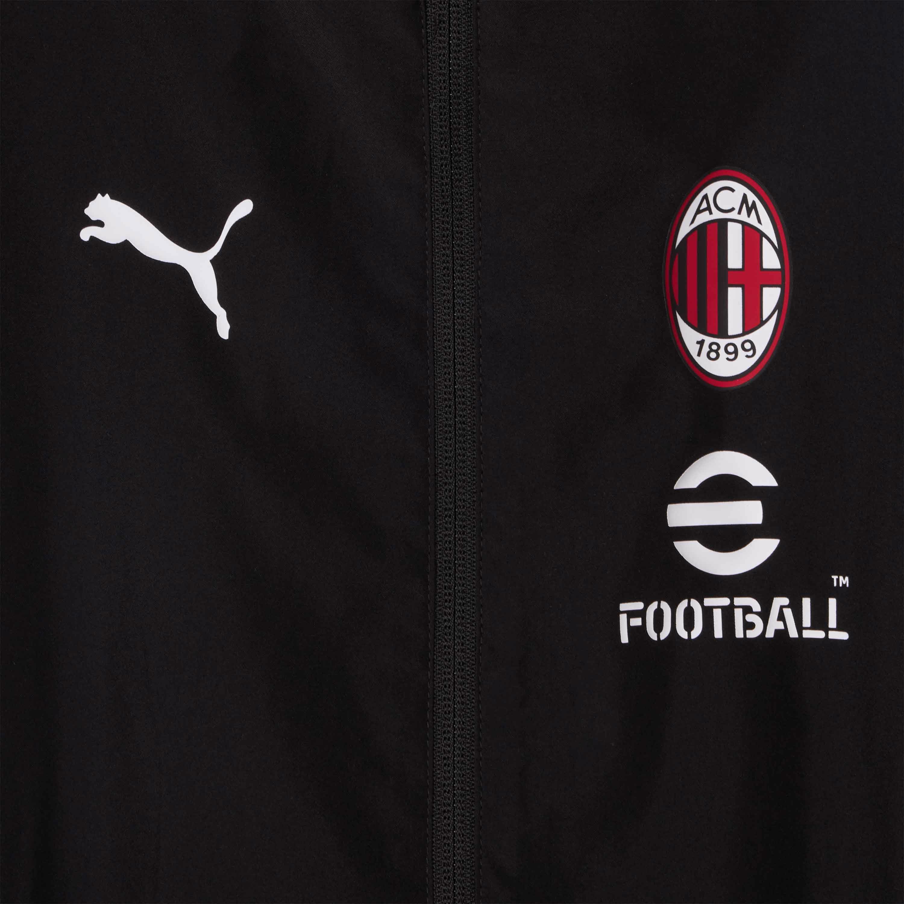 AC Milan Prematch 2024/25 giacca bimbo con cappuccio
