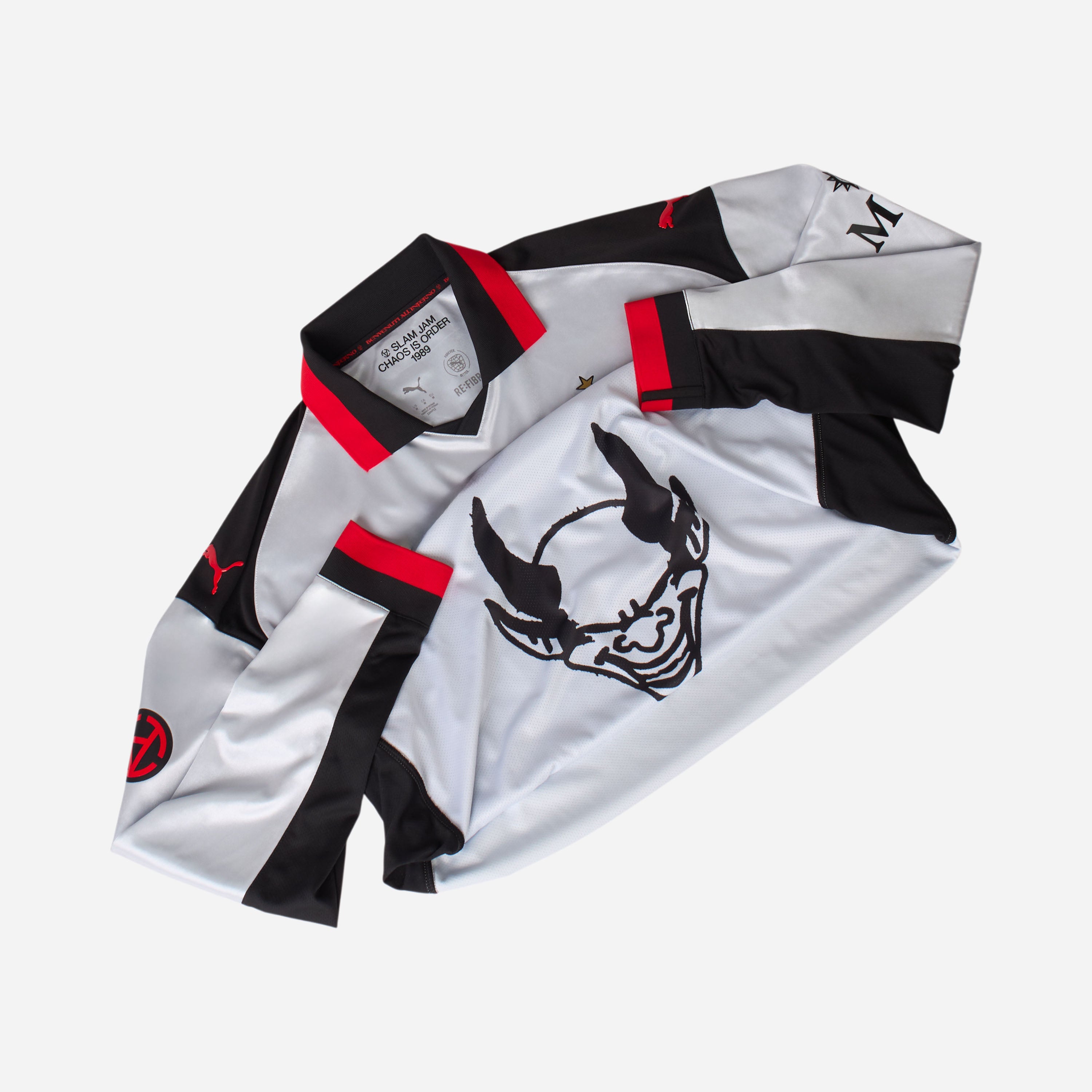 AC Milan Puma x Slam Jam maglia gara argento limited edition