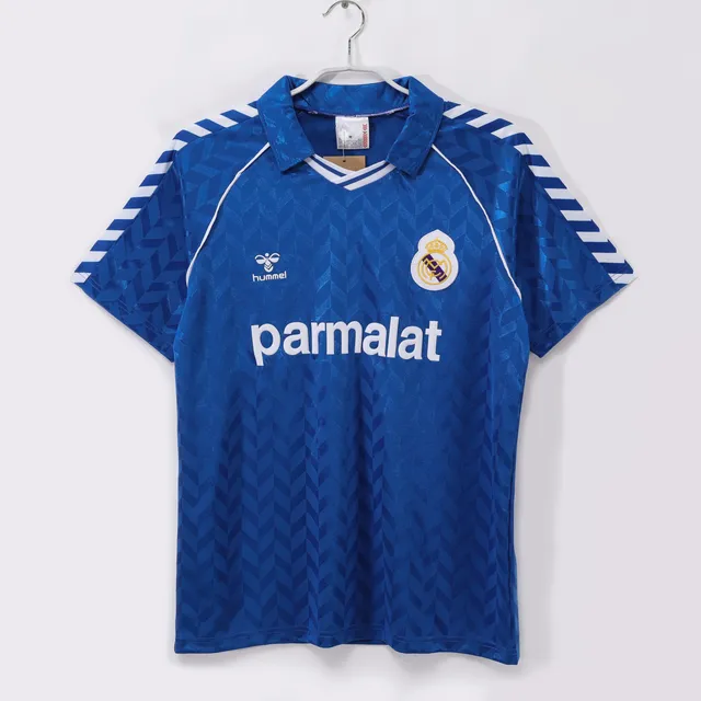 Real Madrid Seconda Maglia 1986/87 maglia calcio blu Retro