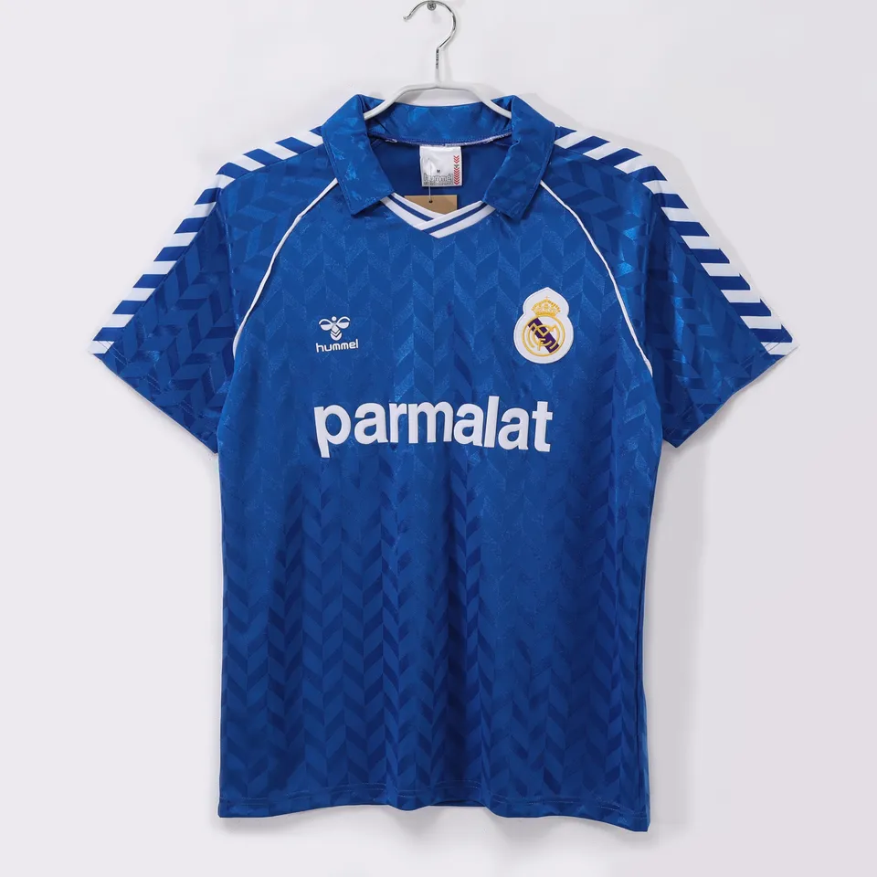 Real Madrid Seconda Maglia 1986/87 maglia calcio blu Retro