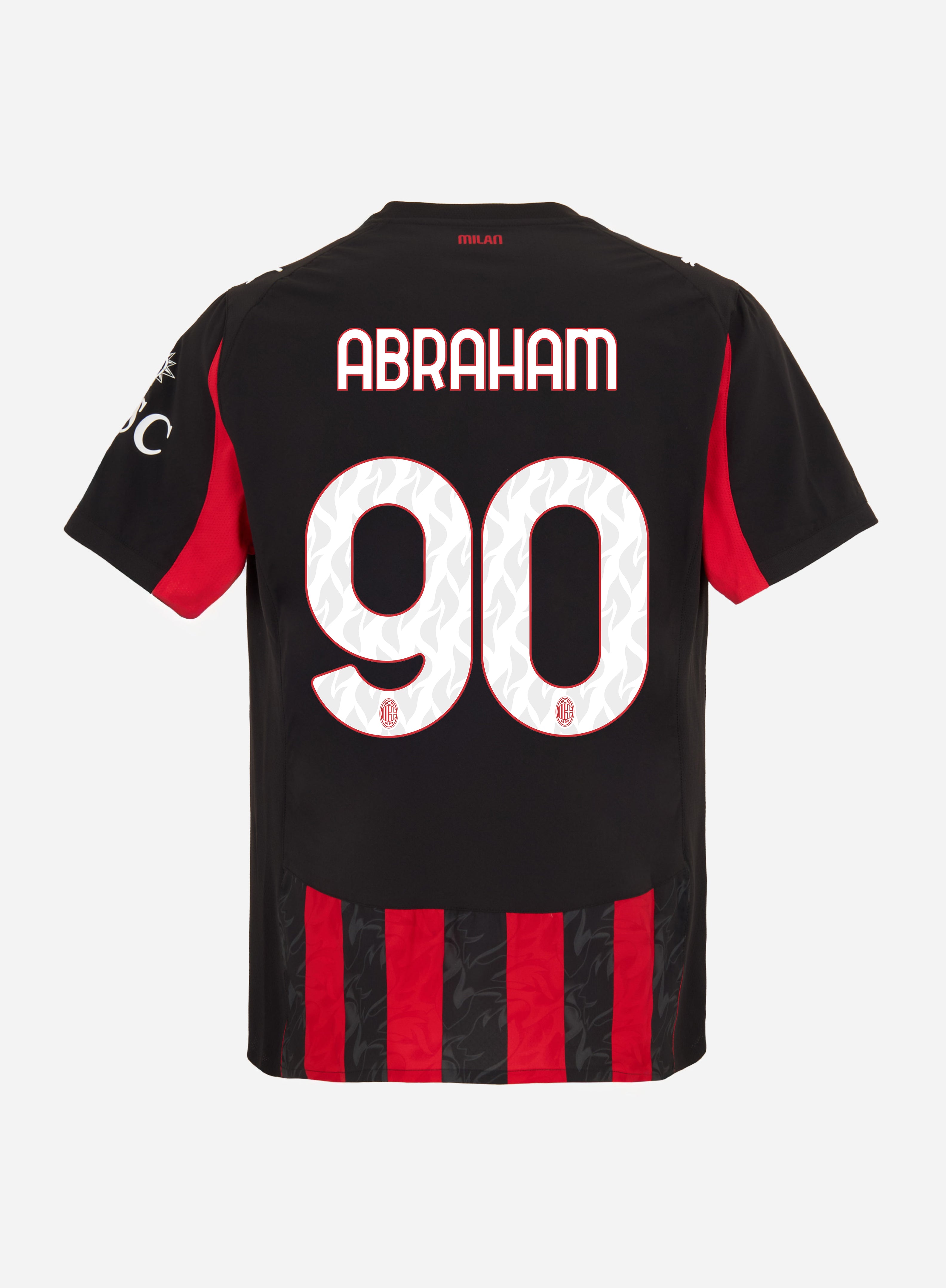 AC Milan Kit Gara Abraham 90 maglia uomo numero 90