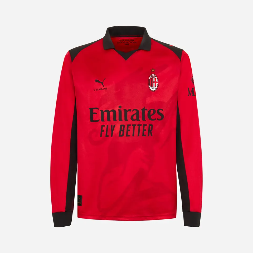 Puma x AC Milan x Slam Jam maglia gara rossa manica lunga