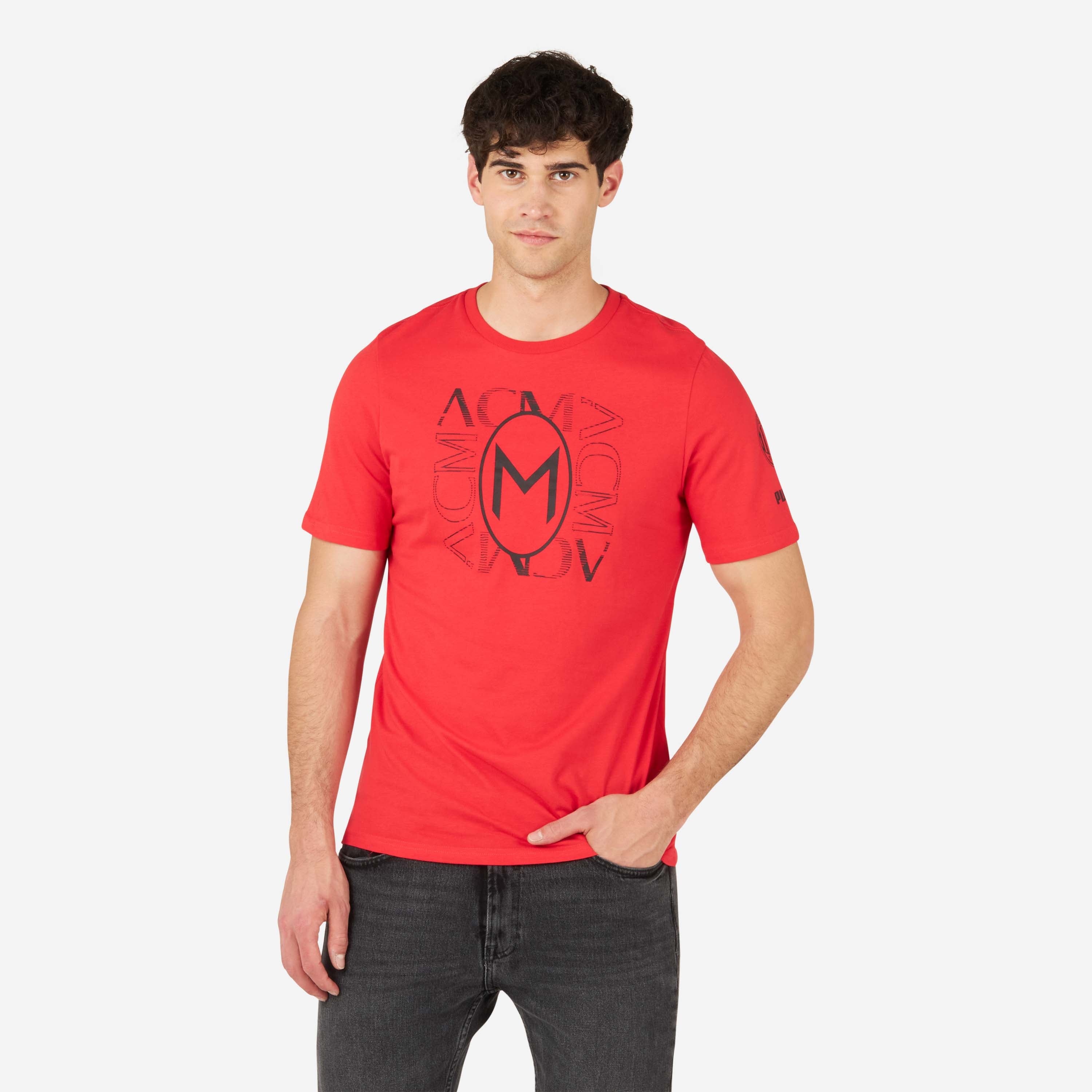 AC Milan Magliette T-Shirt Football Core Grafica uomo