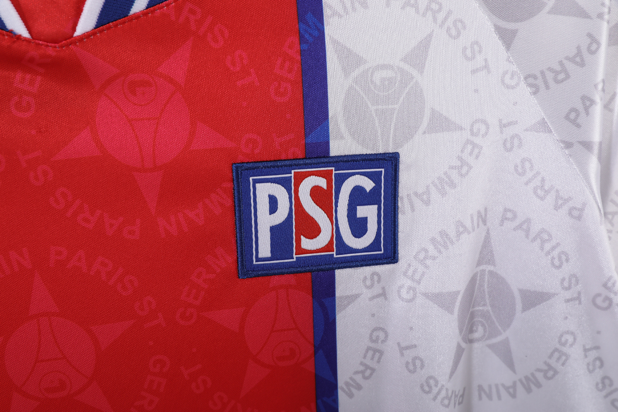 PSG Away 1994/95 maglia calcio blu striscia rossa