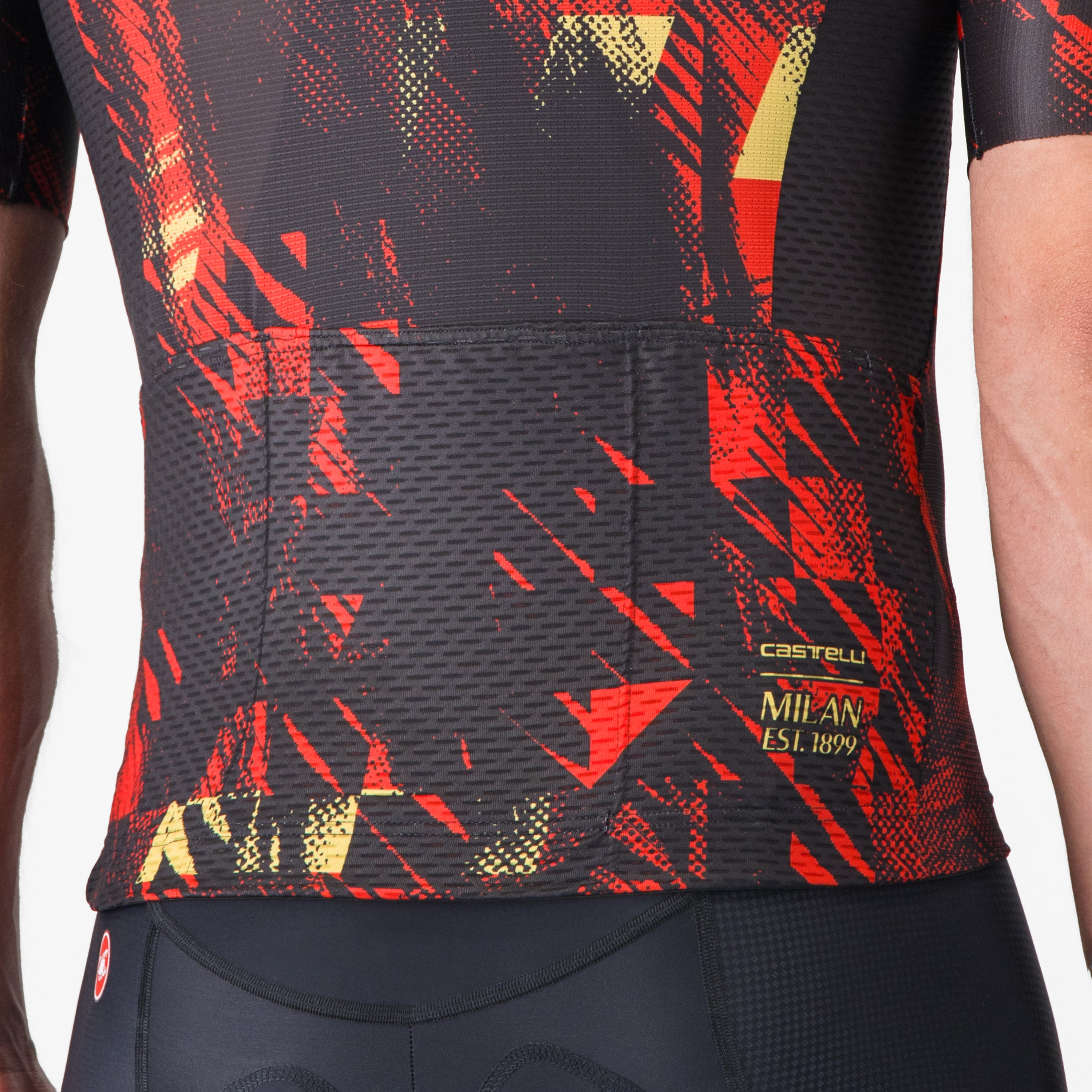 Castelli X AC Milan maglia ciclismo nera