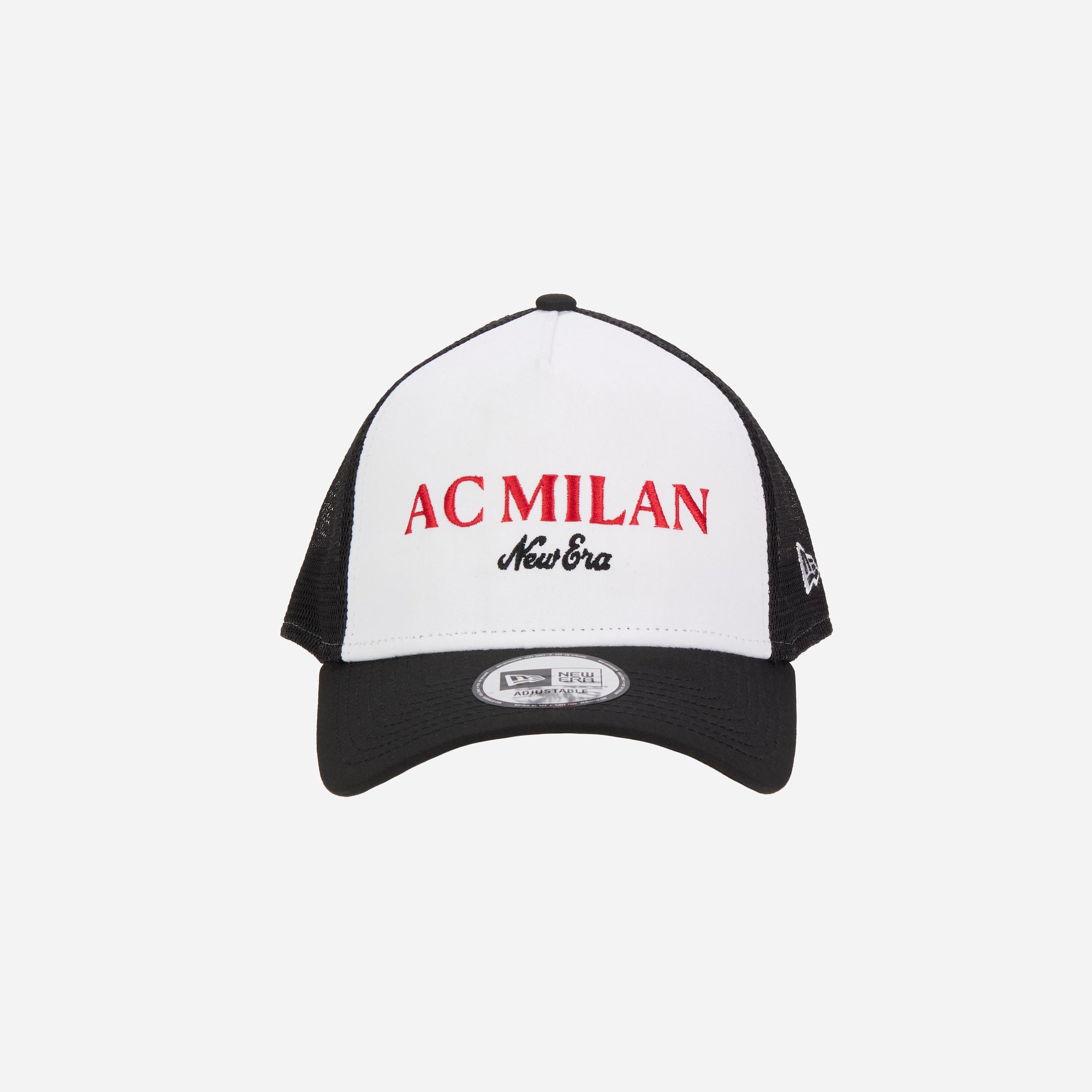 AC Milan New Era Cappellino Trucker Nero Wordmark Mesh