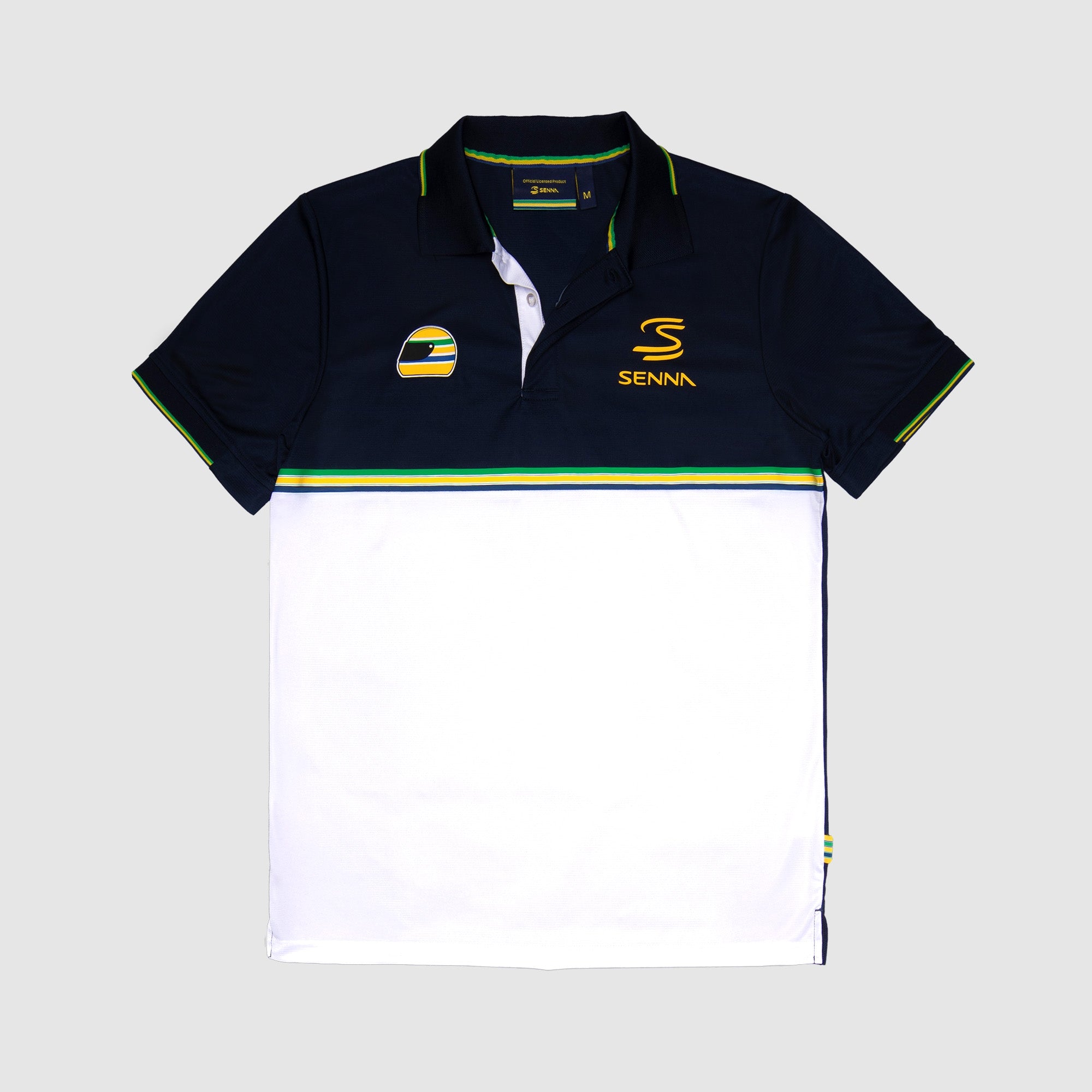 Senna Legacy Polos Stripe Polo uomo navy traspirante