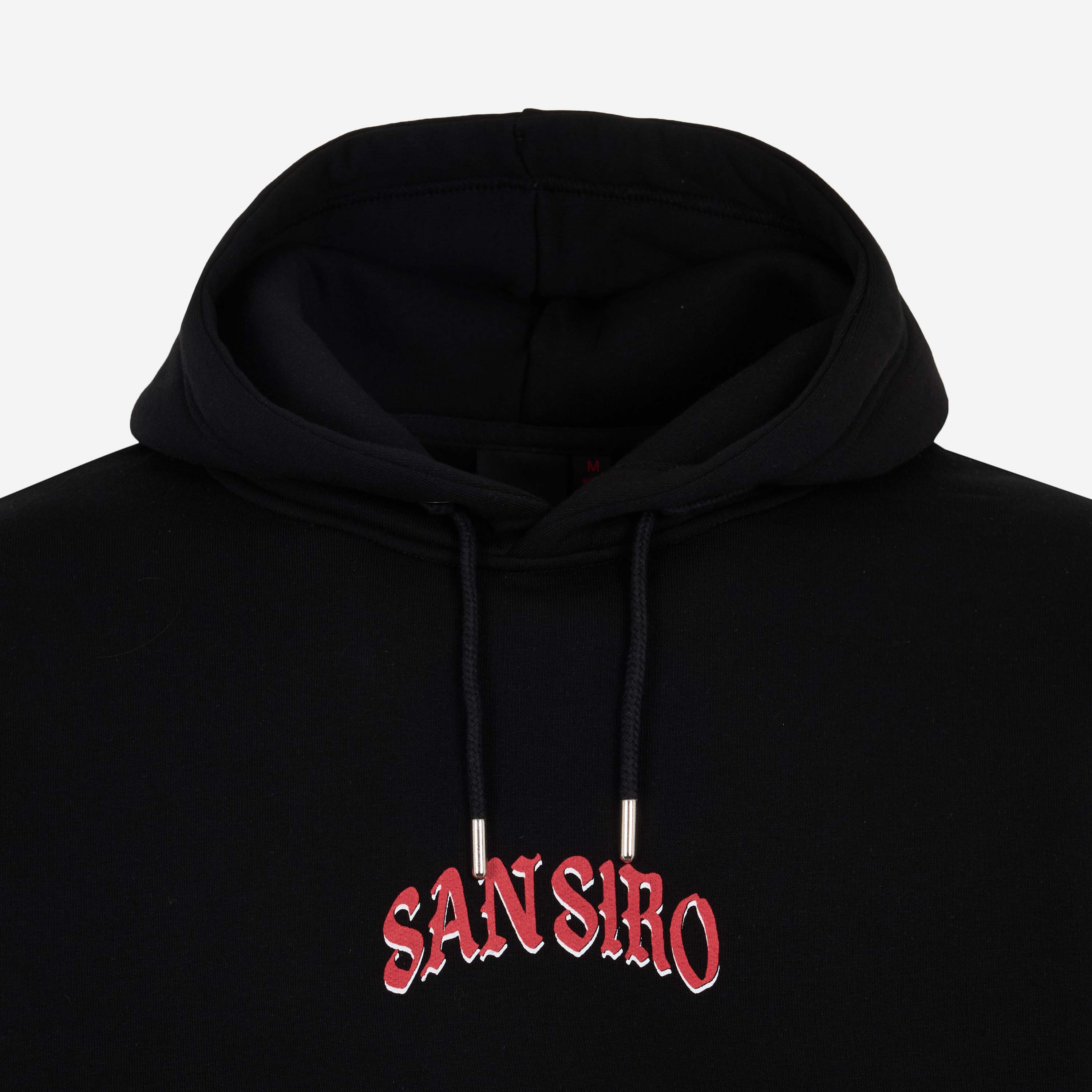 AC Milan San Siro felpa cappuccio nera comfort fit