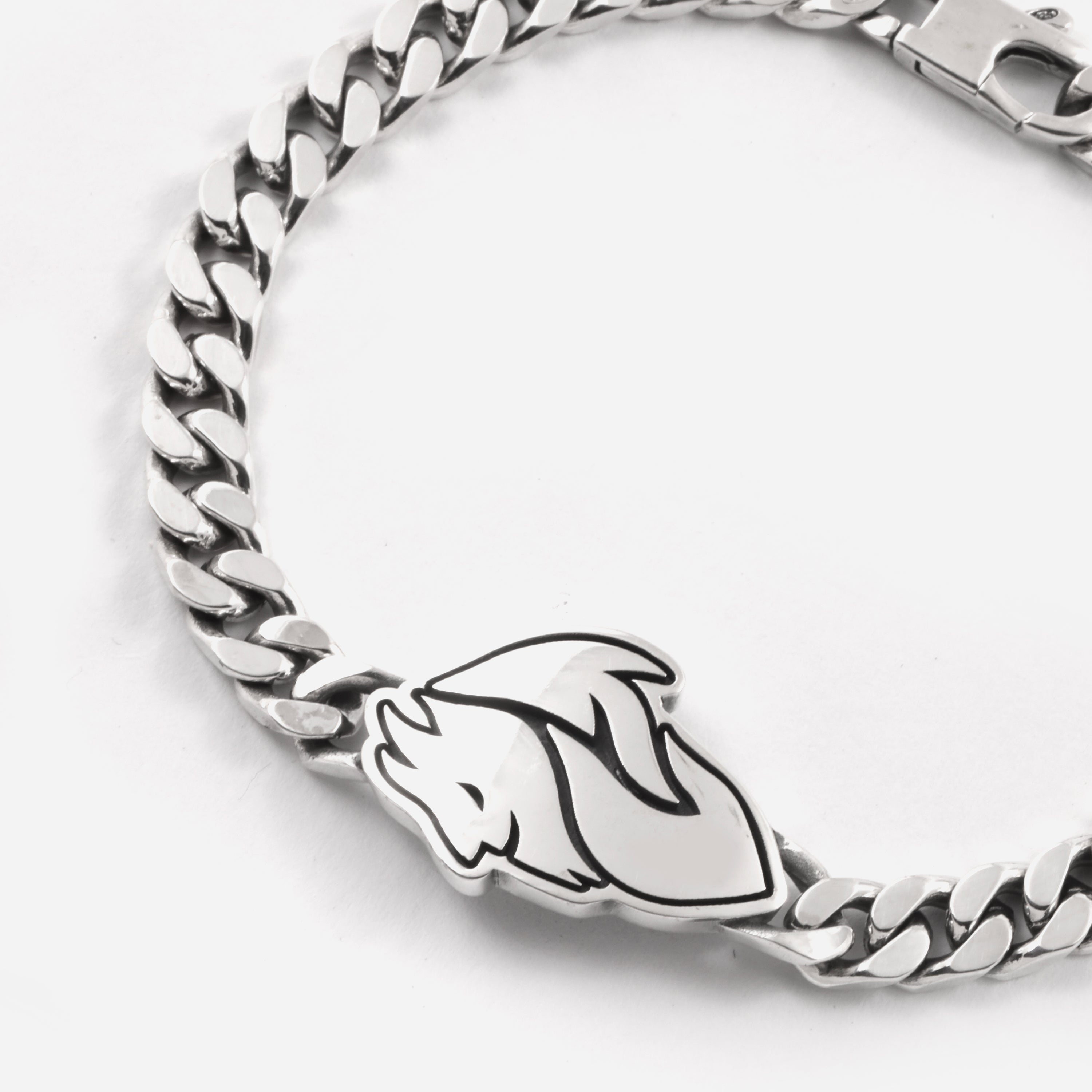 Nove25 x Milan Silver Devil bracciale argento 19cm