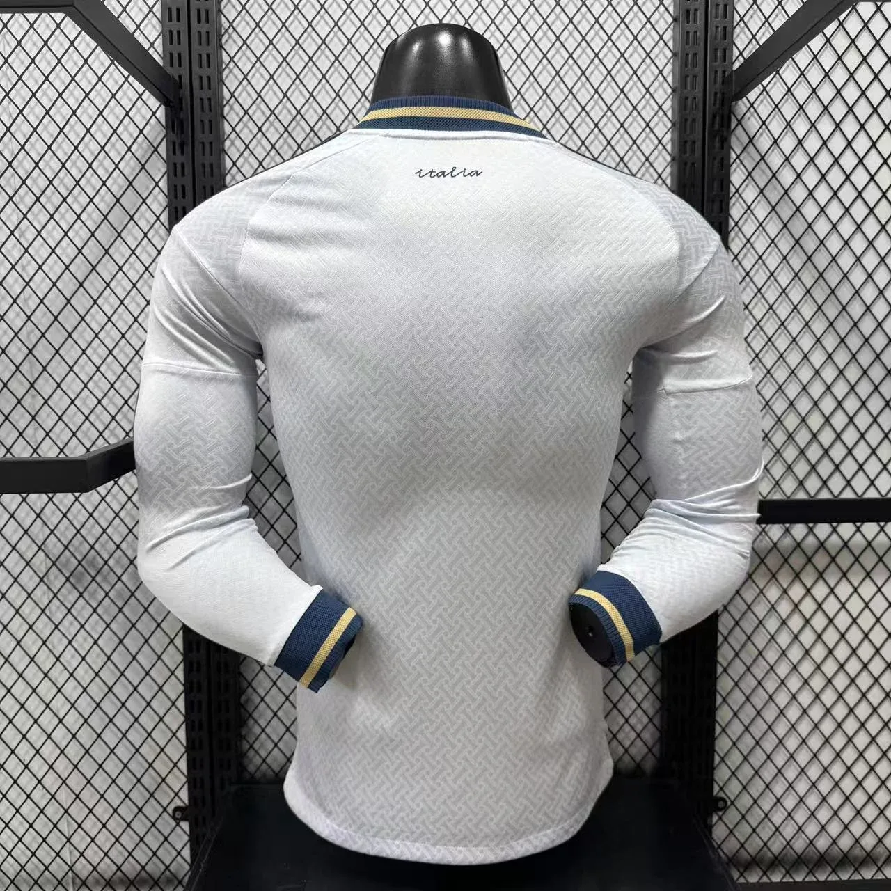 Maglia Italia Away Mondiale 2026 manica lunga giocatore