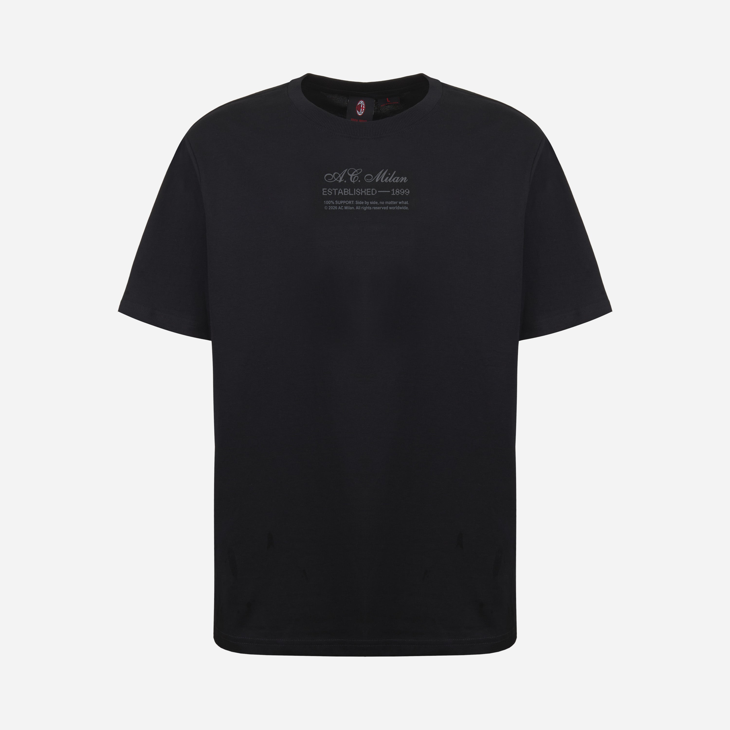 AC Milan Casciavit Black Grey maglietta nera cotone