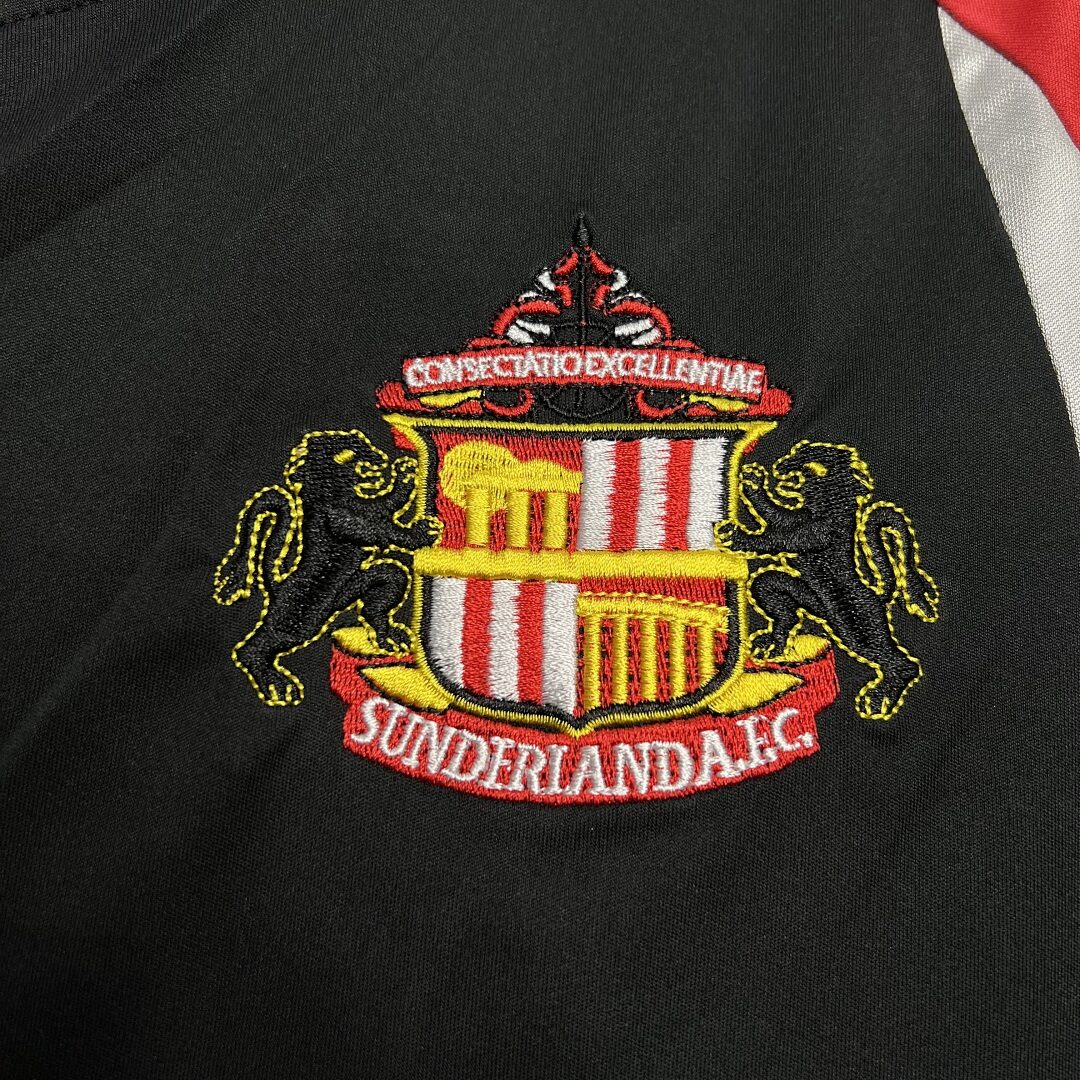 Sunderland 2005/06 seconda maglia calcio nera retro