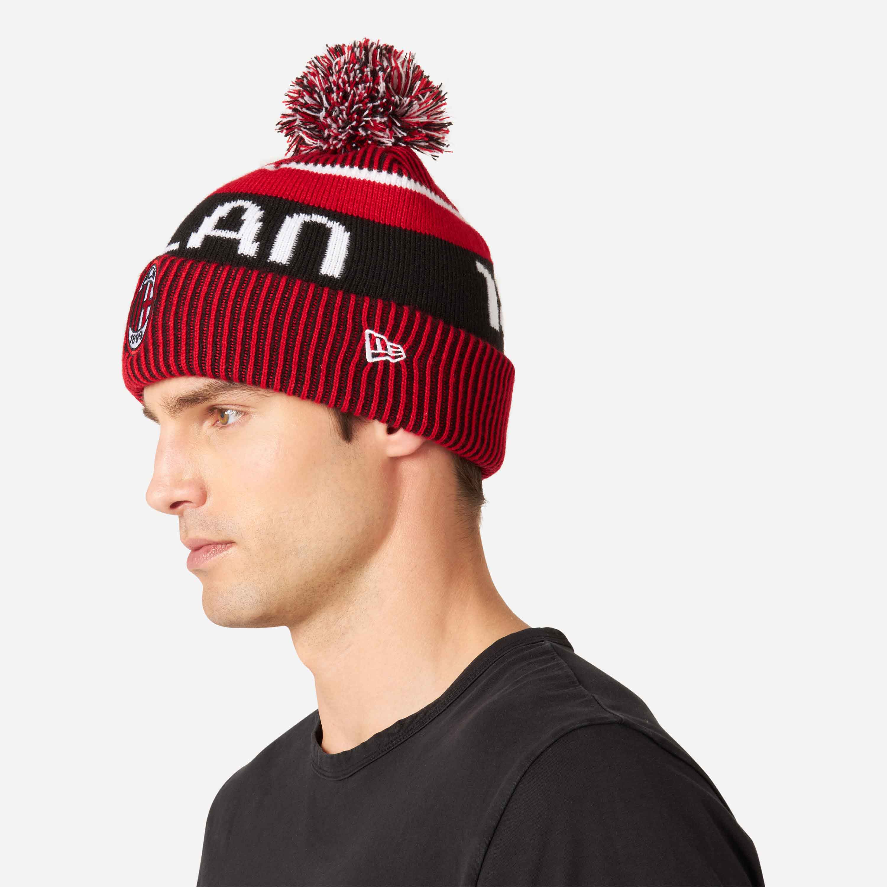 AC Milan New Era Bobble Beanie berretto pon pon taglia unica