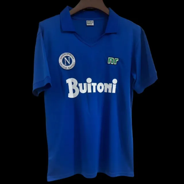Tifoso Store Napoli 1985/86 Maglia Calcio Blu Polo Retro