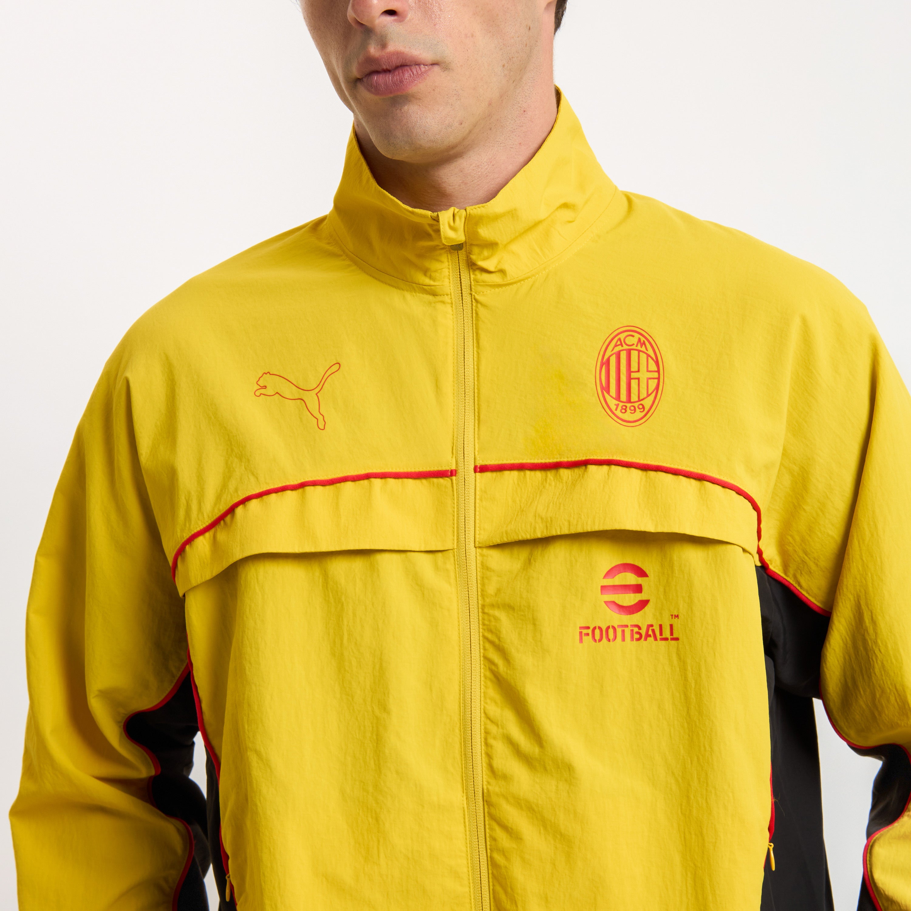 AC Milan Statement Giacca Uomo Gialla M nylon riciclato