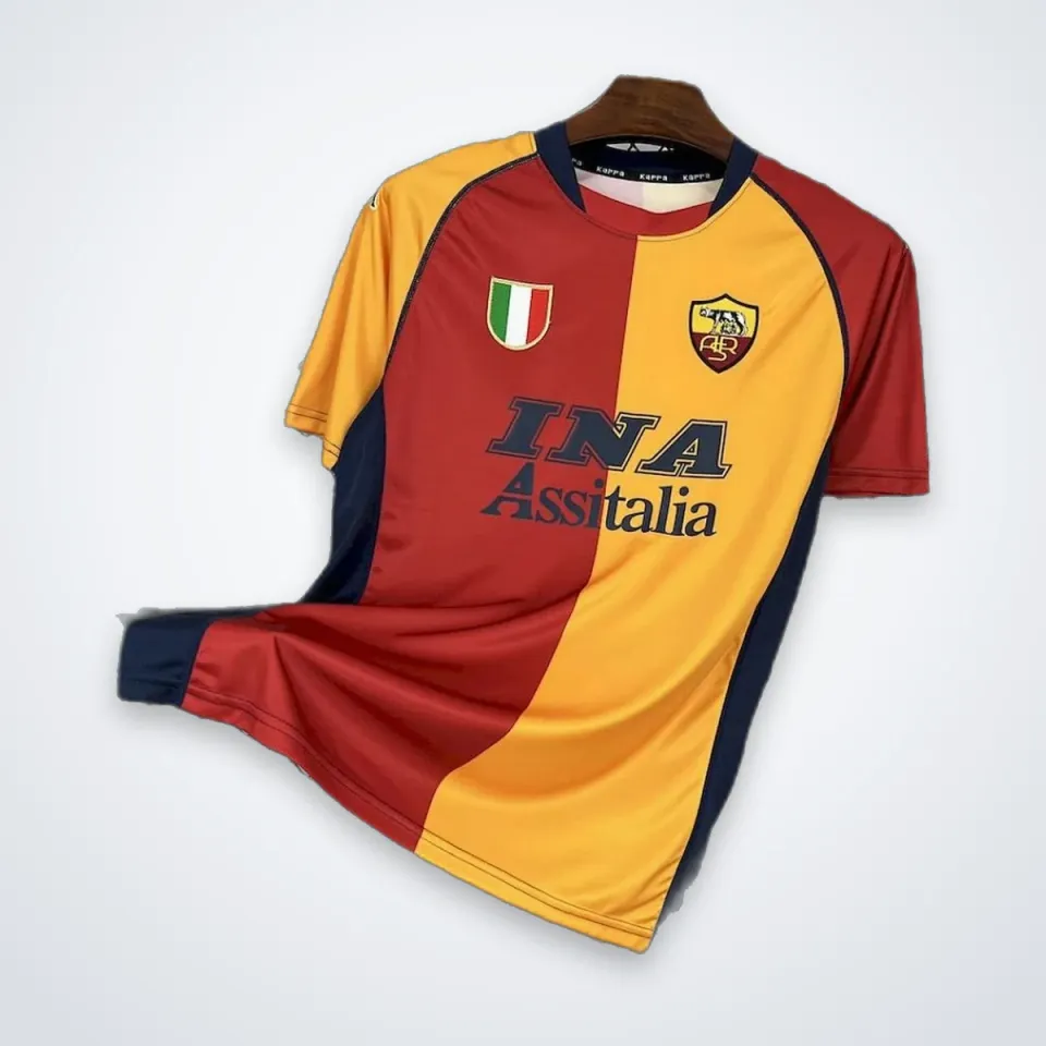Tifoso Store Maglie da Calcio Roma 2001/02 maglia giallorossa