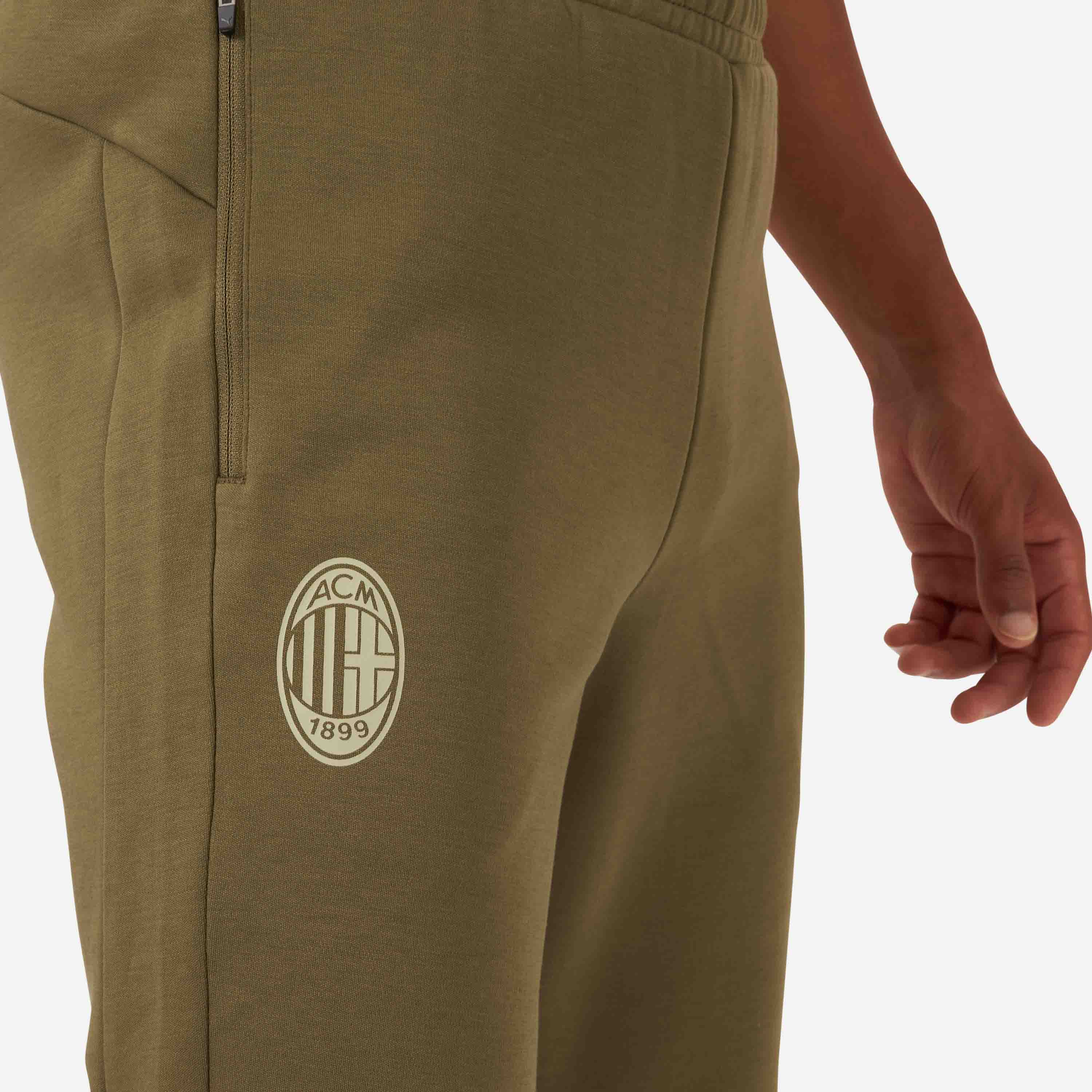 AC Milan Casuals 2022/23 Pantaloni Tuta Uomo Cotone Tasche Zip