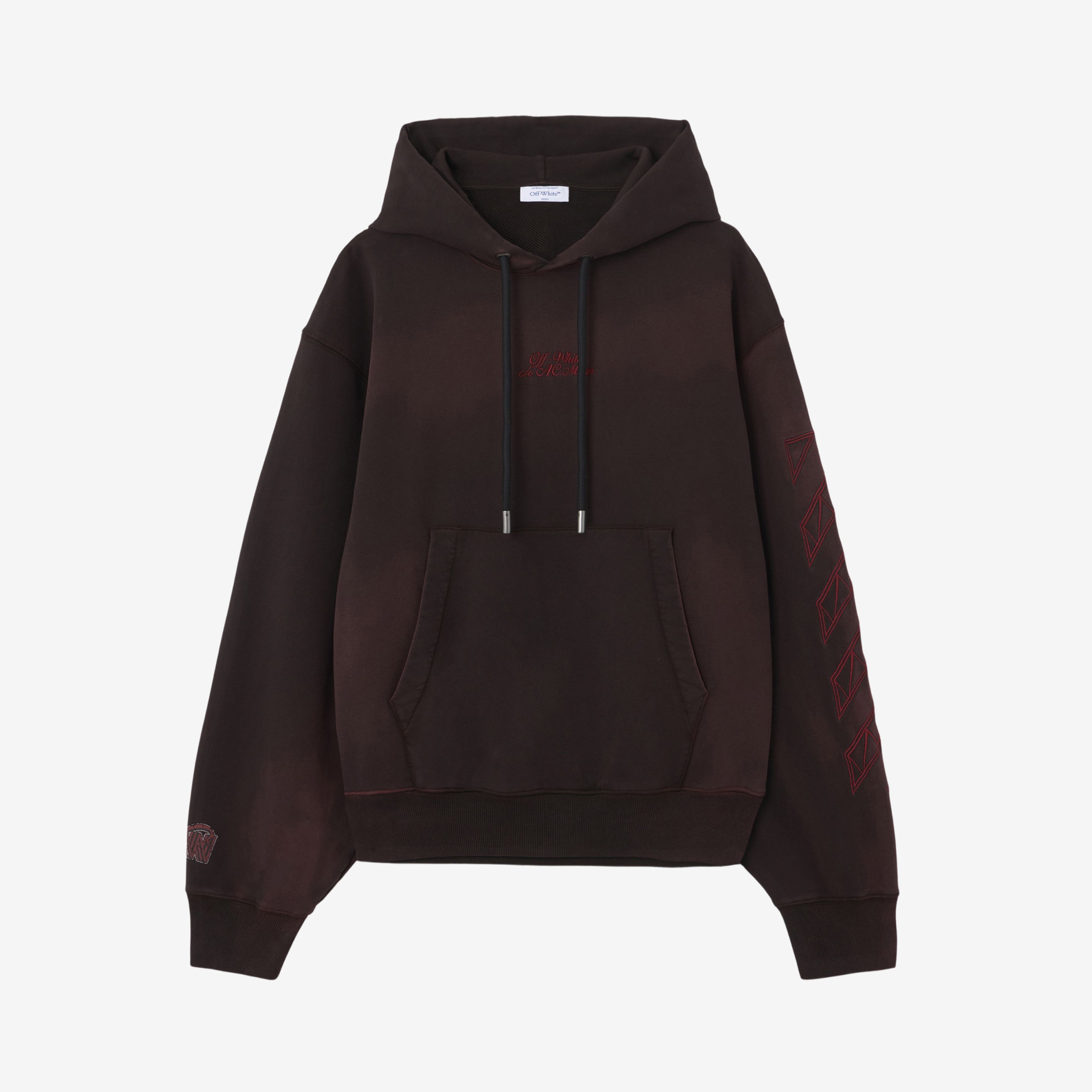 AC Milan Felpe Off-White hoodie uomo cotone cappuccio