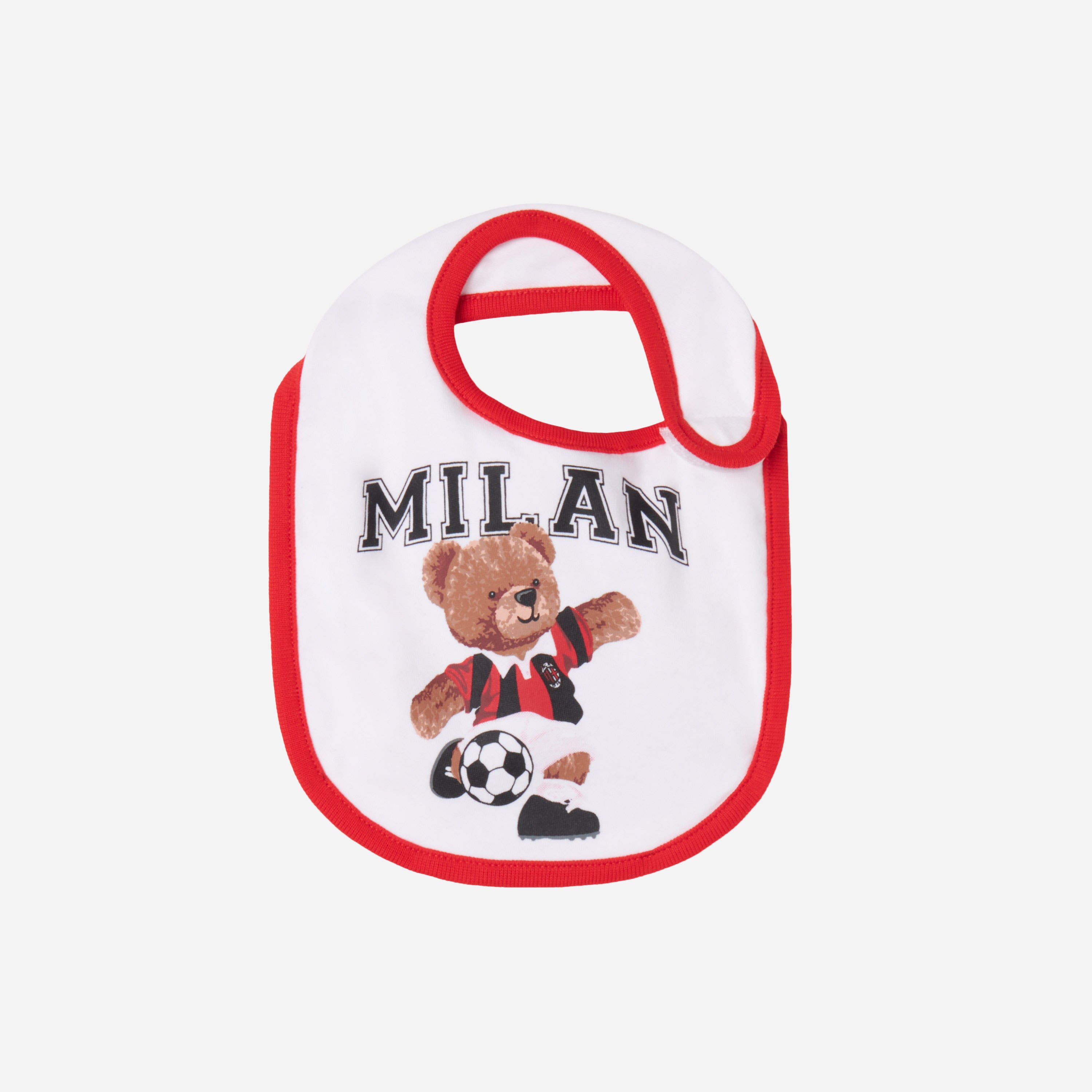 AC Milan Accessori Milan Baby Bib Teddy bavaglino neonato