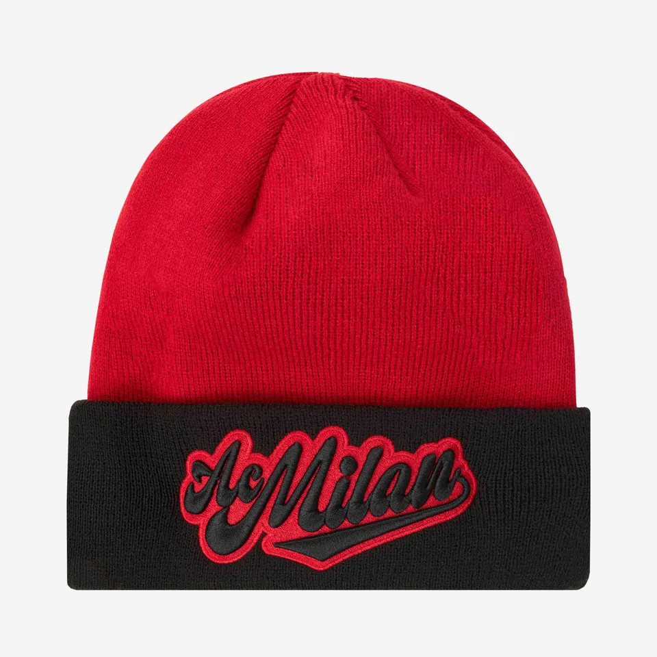 New Era X AC Milan Urban Berretto Unisex Nero Risvoltato