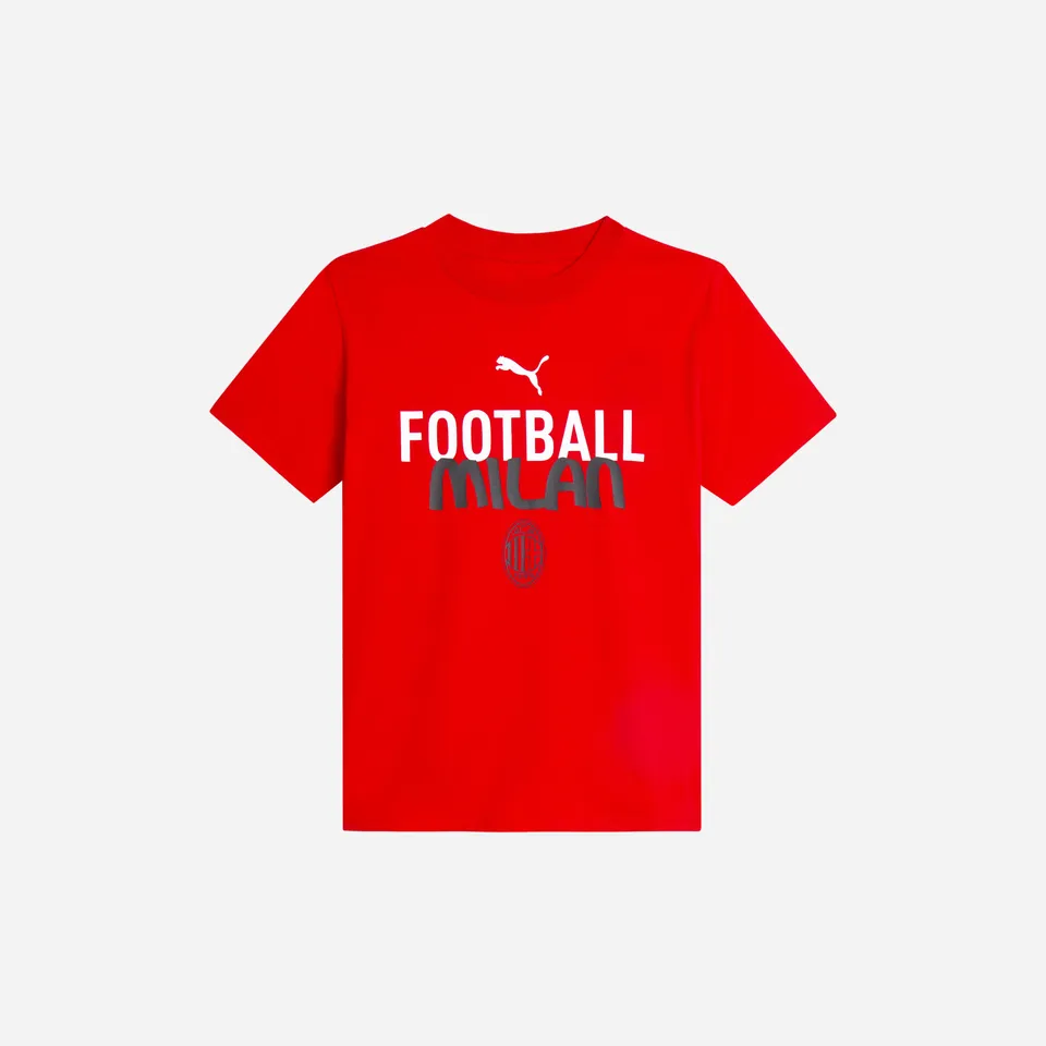 AC Milan Culture maglietta bambino rossa cotone 8 anni