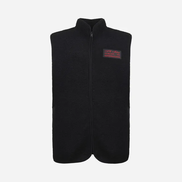 AC Milan Casciavit Gilet Nero Uomo Zip in Sherpa