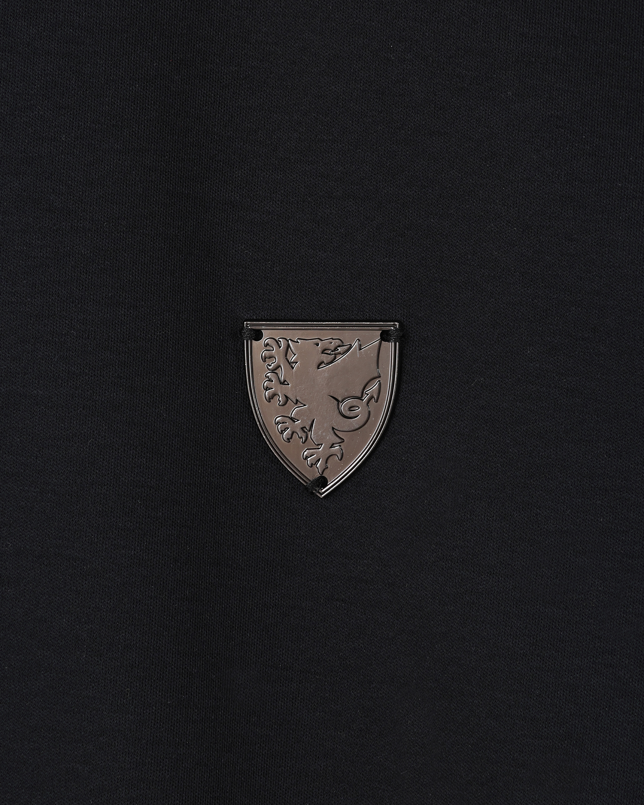 Wales 1876 polo cotone nero uomo donna taglia regolare