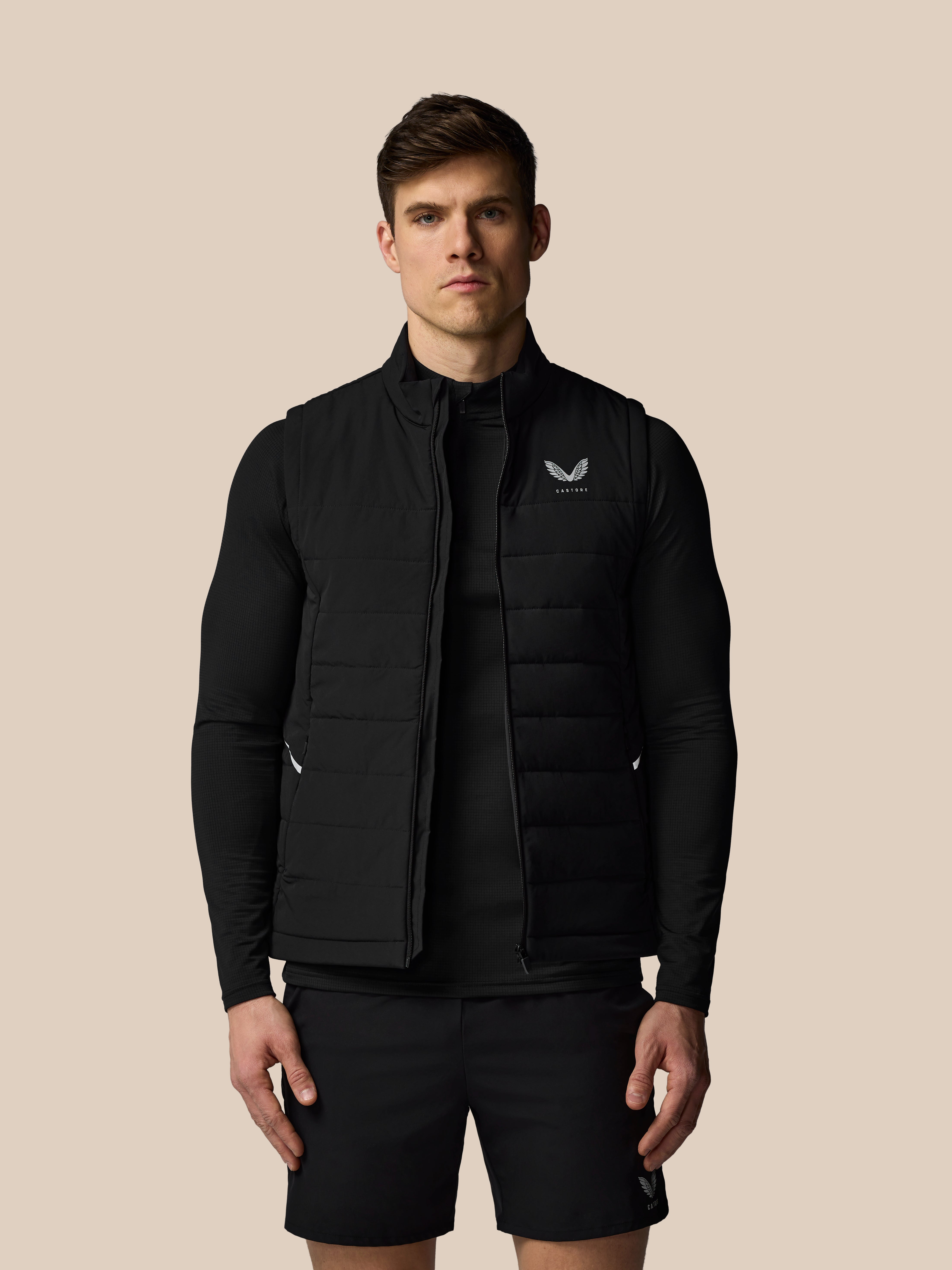 Twente Castore Apex Gilet Training Nero M Smanicato Uomo