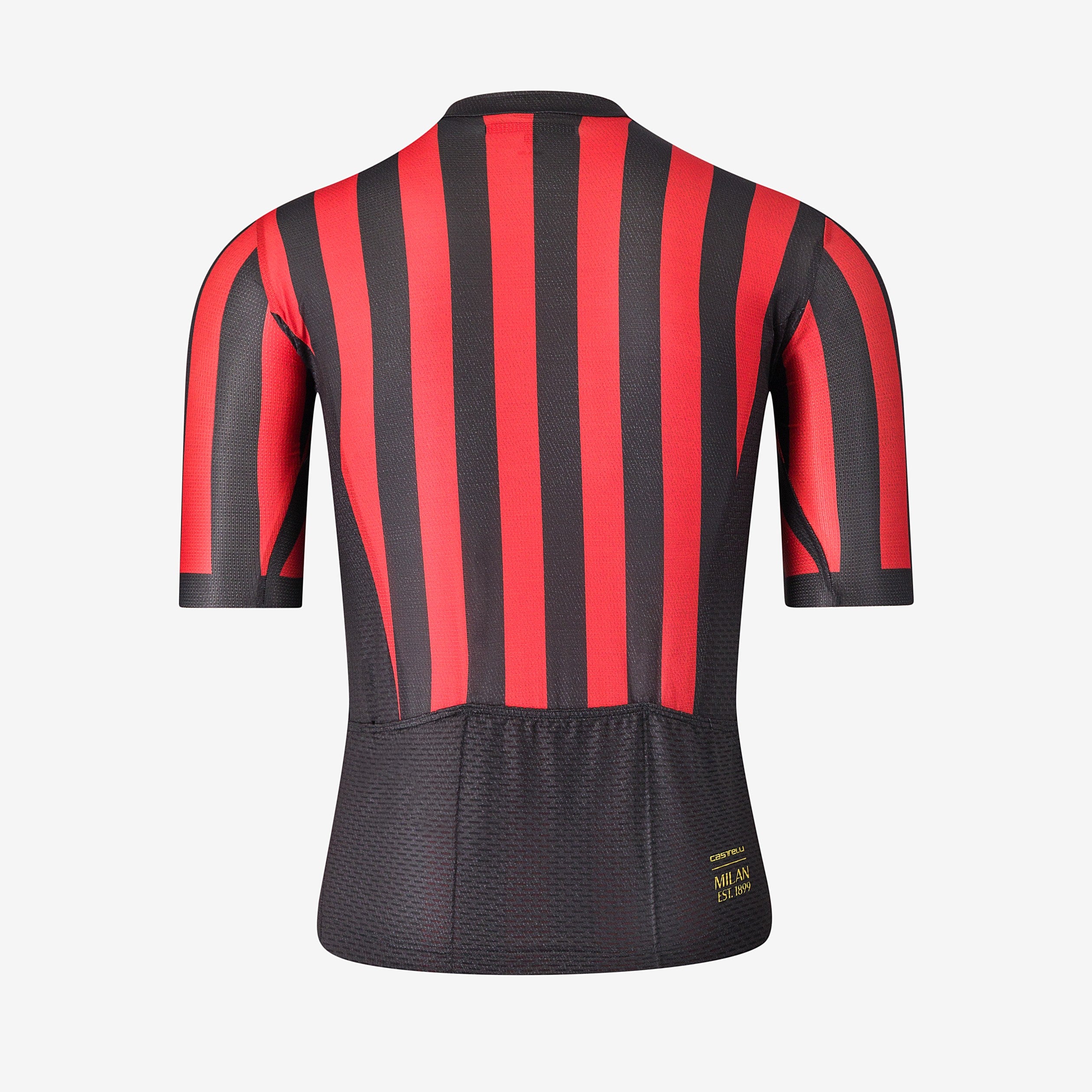 Castelli x AC Milan maglia ciclismo rossonera con zip