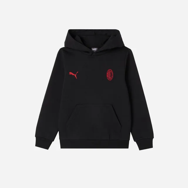 AC Milan Essential felpa cappuccio bimbo nera 10 anni