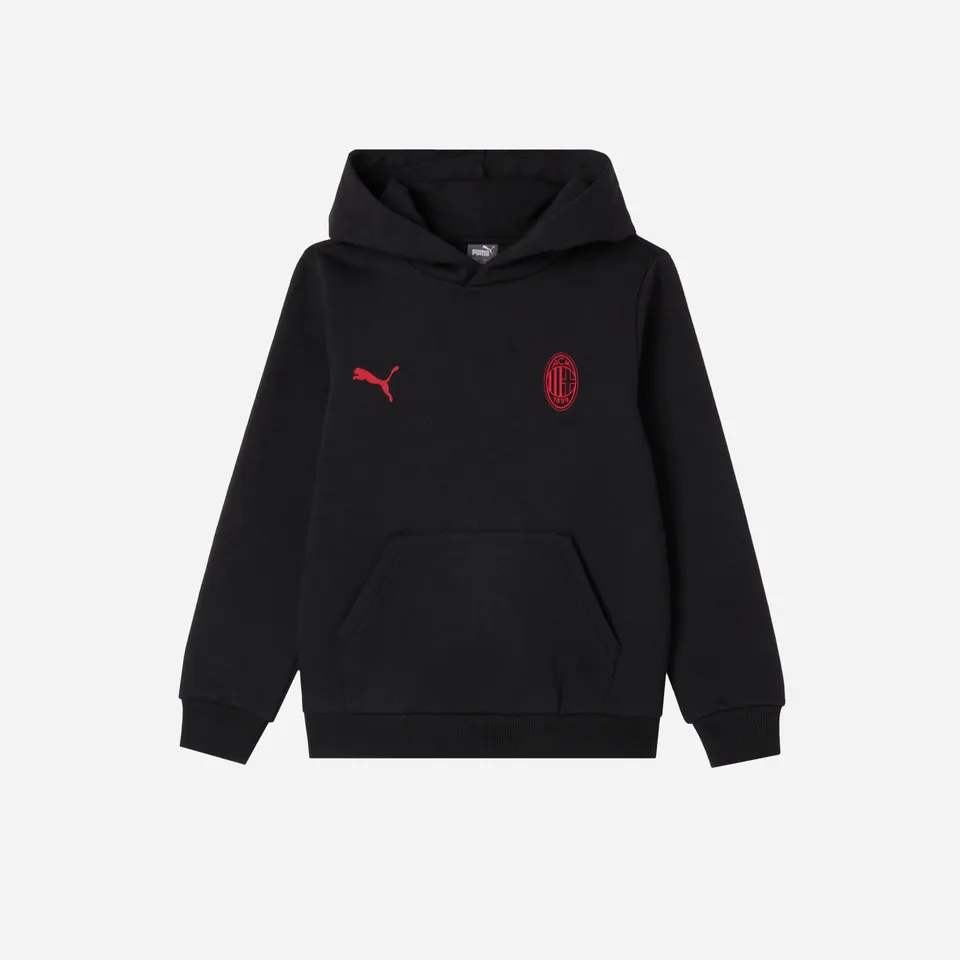 AC Milan Essential felpa cappuccio bimbo nera 10 anni