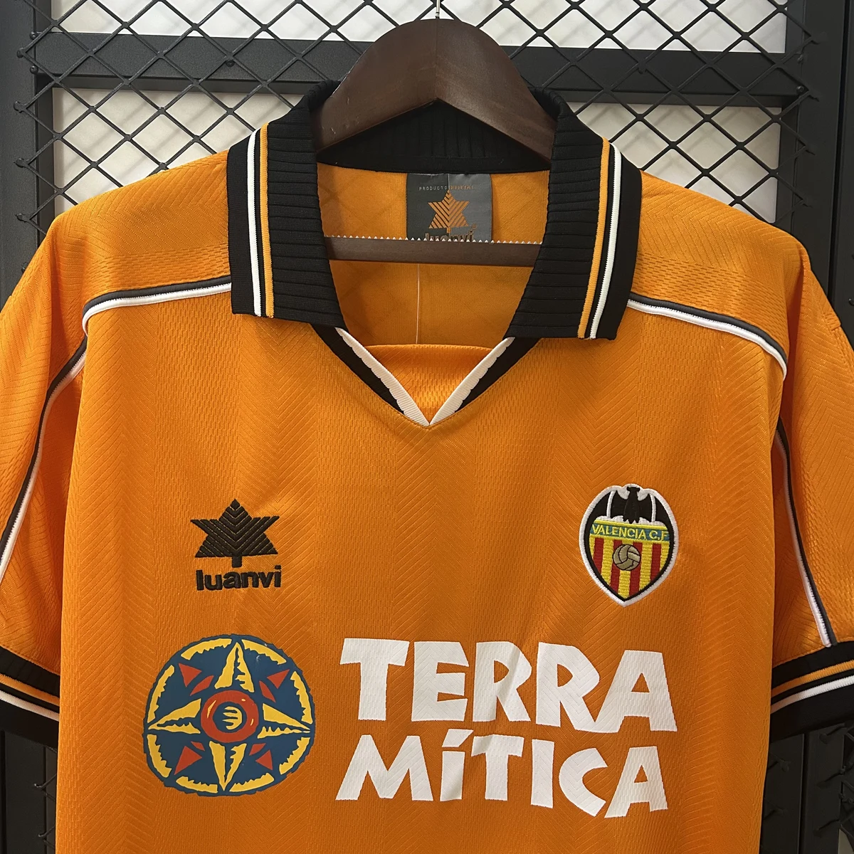 Valencia 1999/00 Seconda Maglia Retro arancione da tifoso