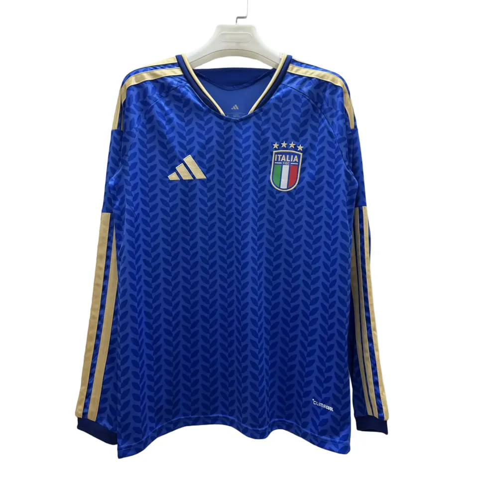 Tifoso Store Maglie da Calcio Prima Maglia Italia Manica Lunga 2026/27 azzurra
