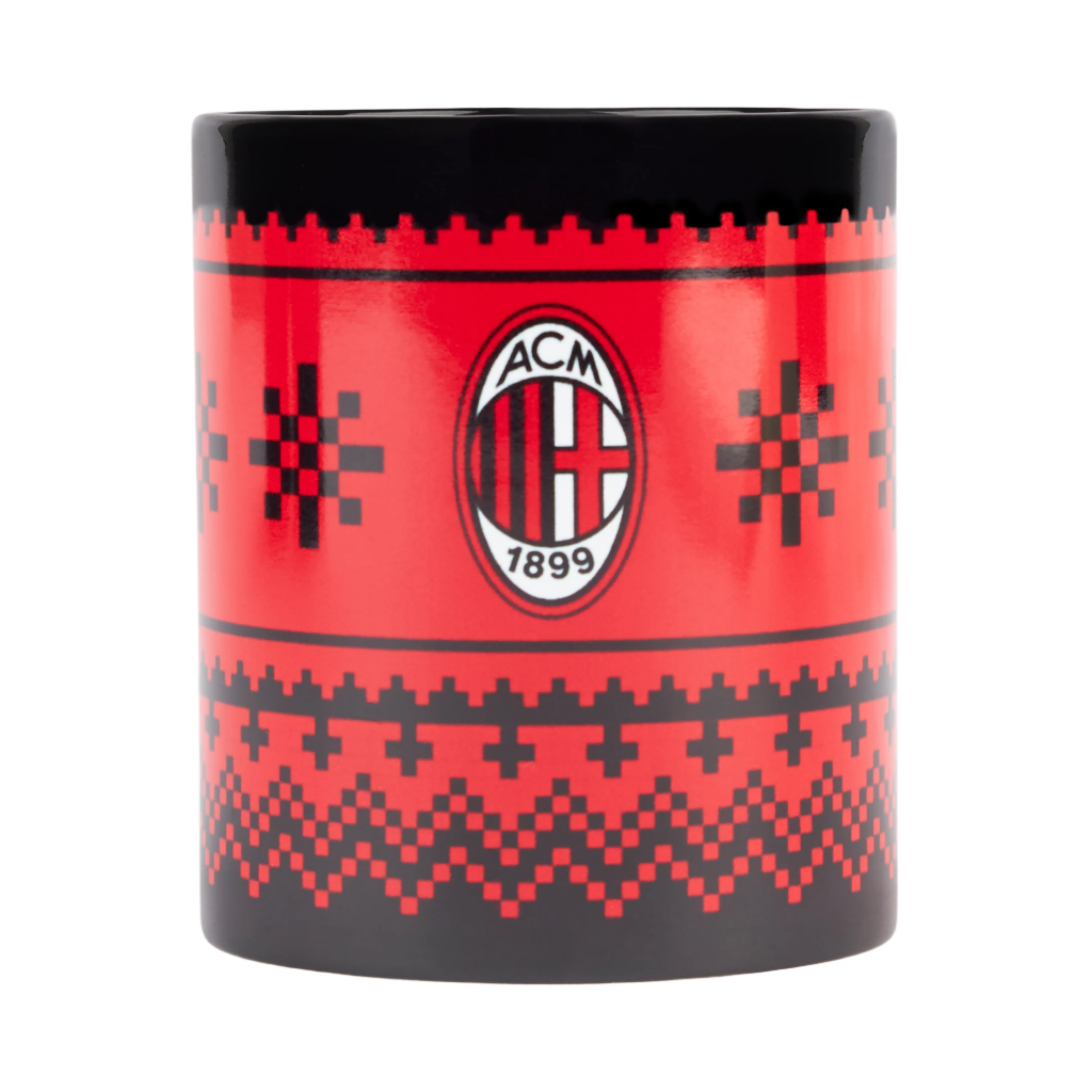AC Milan Christmas tazza natalizia ceramica rossa