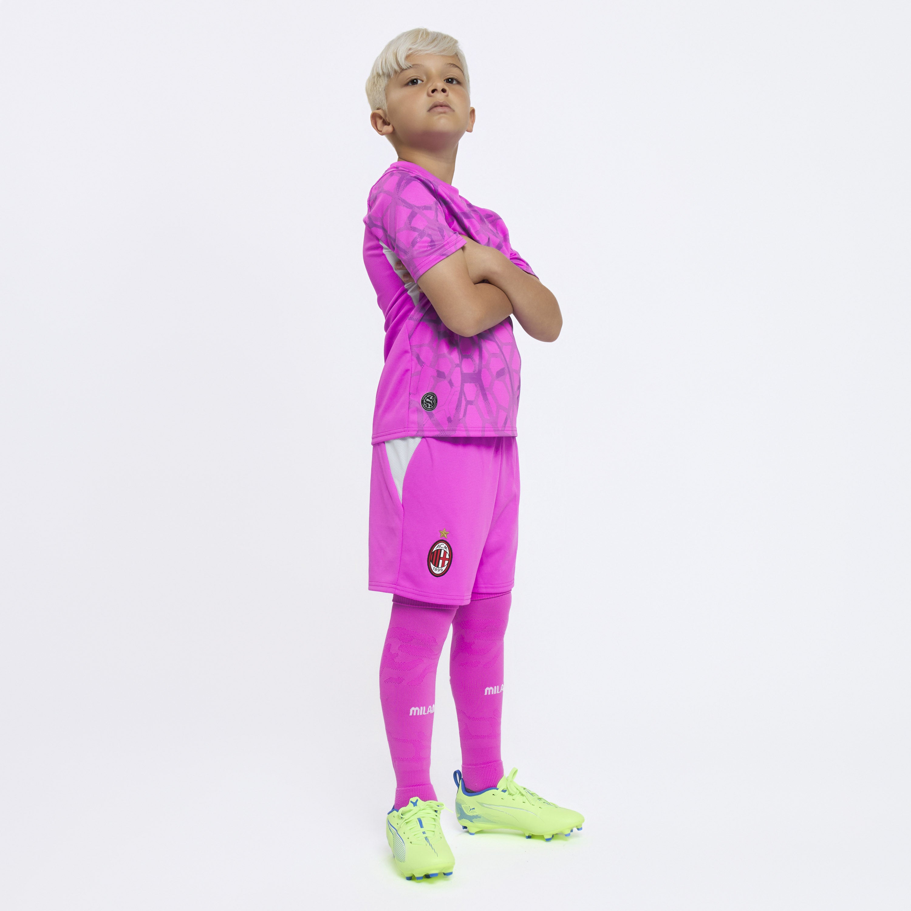 AC Milan 2026/27 shorts portiere bimbo away 10 anni